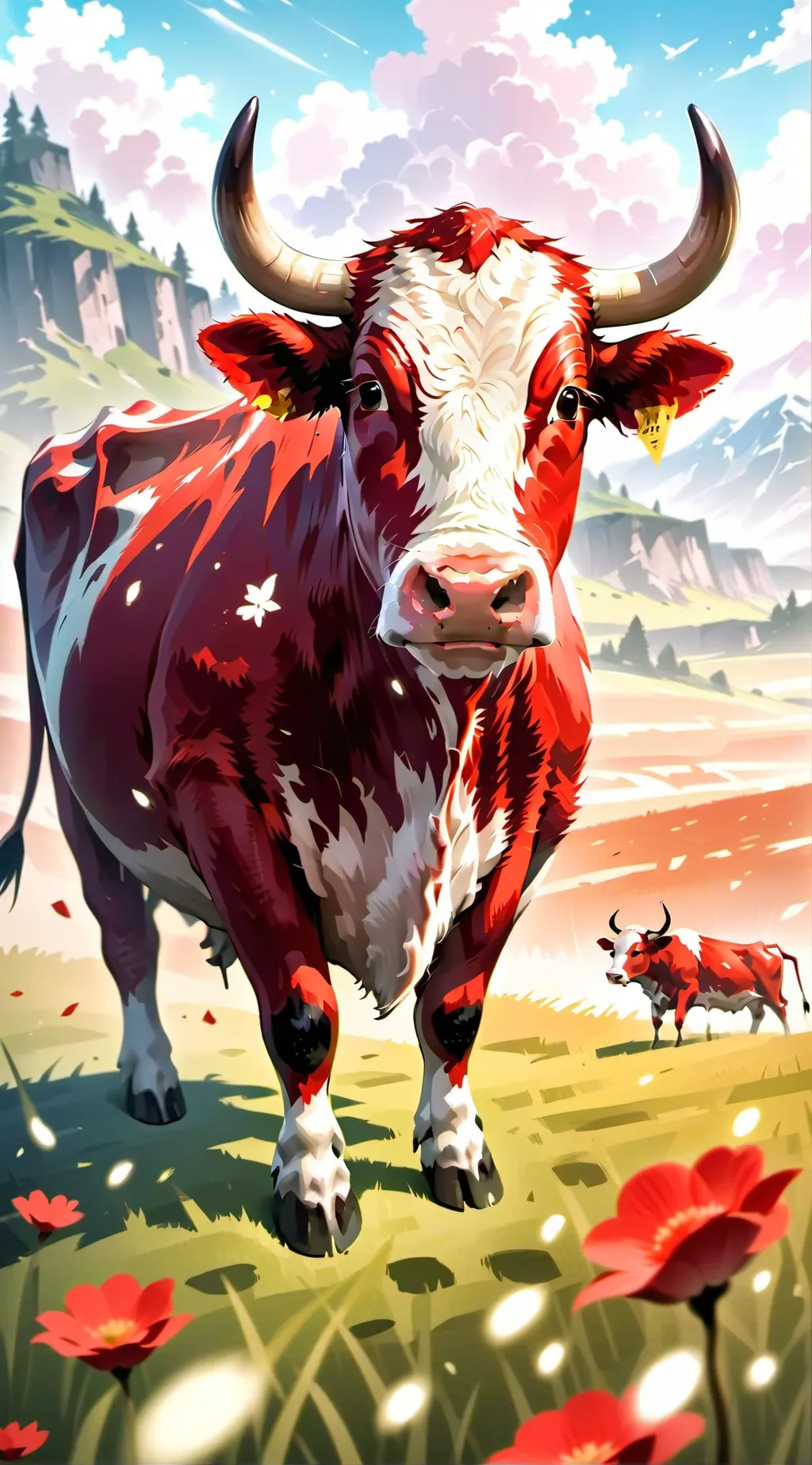 ai character: Cow farm tf background