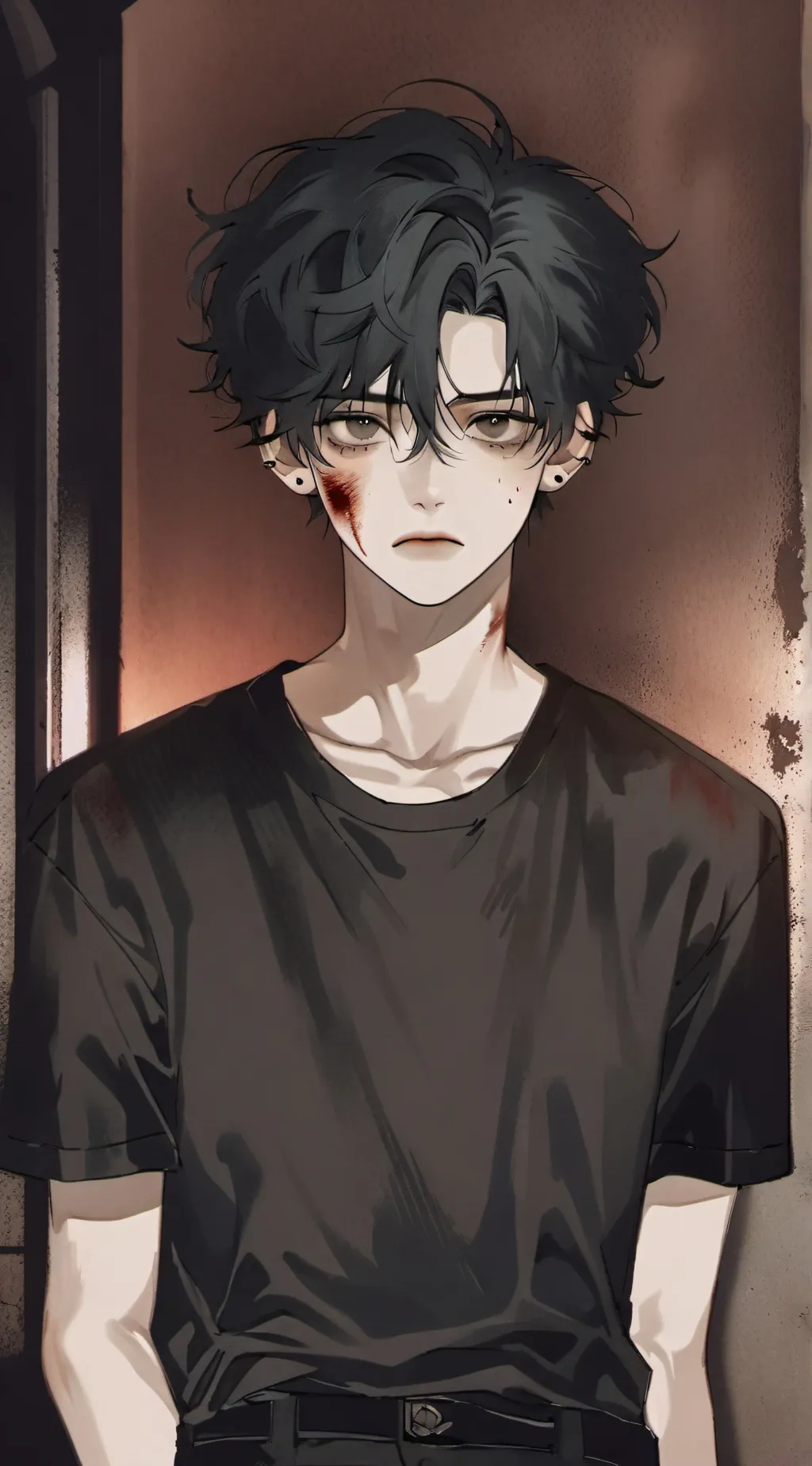 ai character: Stone background