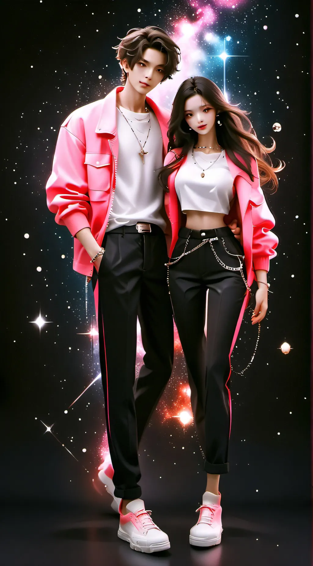 ai character: Jack and Emma  background