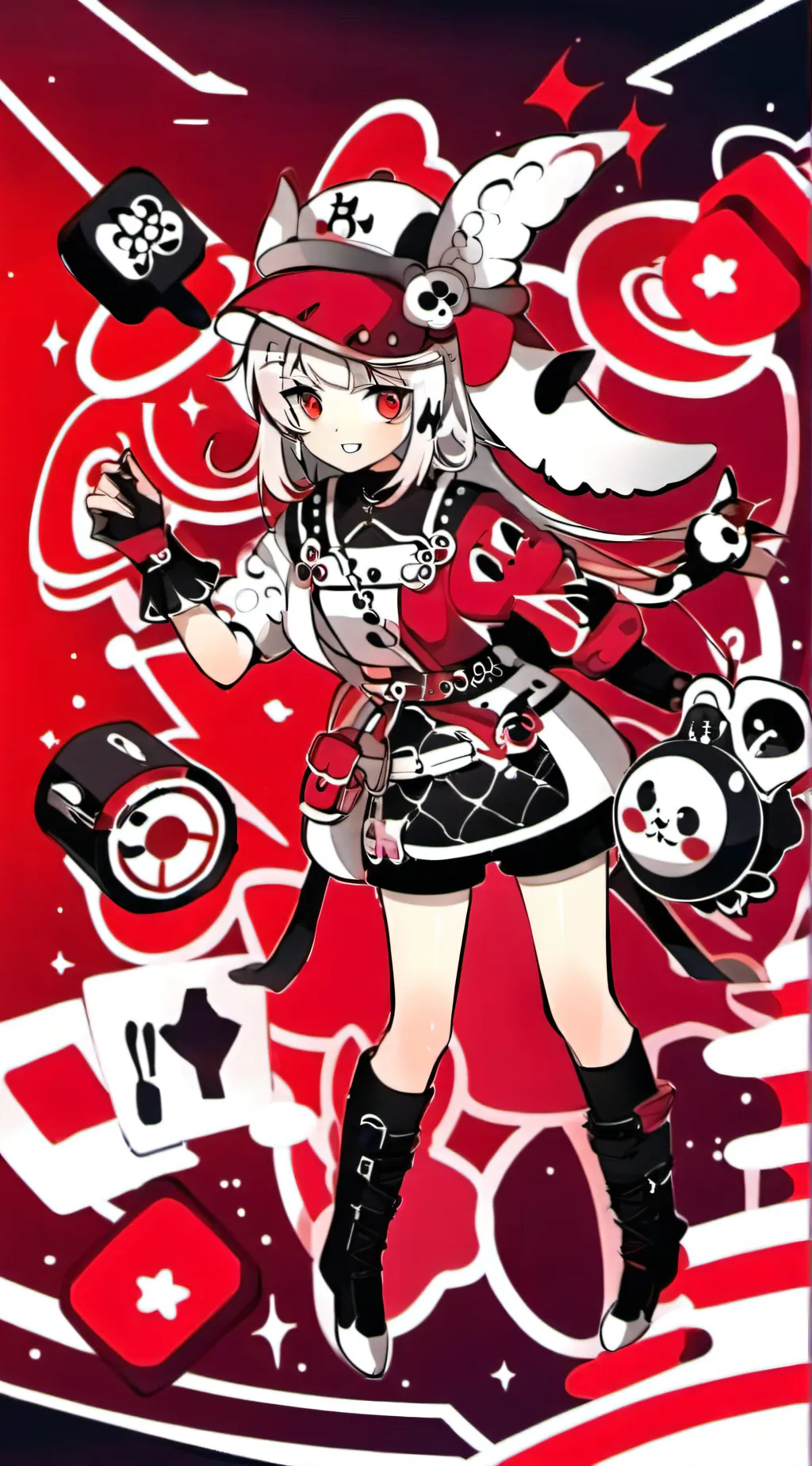 ai character: HH and HB mix up background