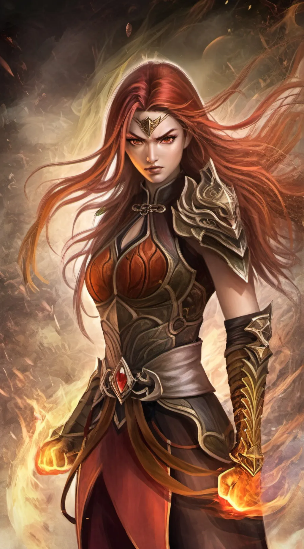 ai character: Mk11 scarlet background
