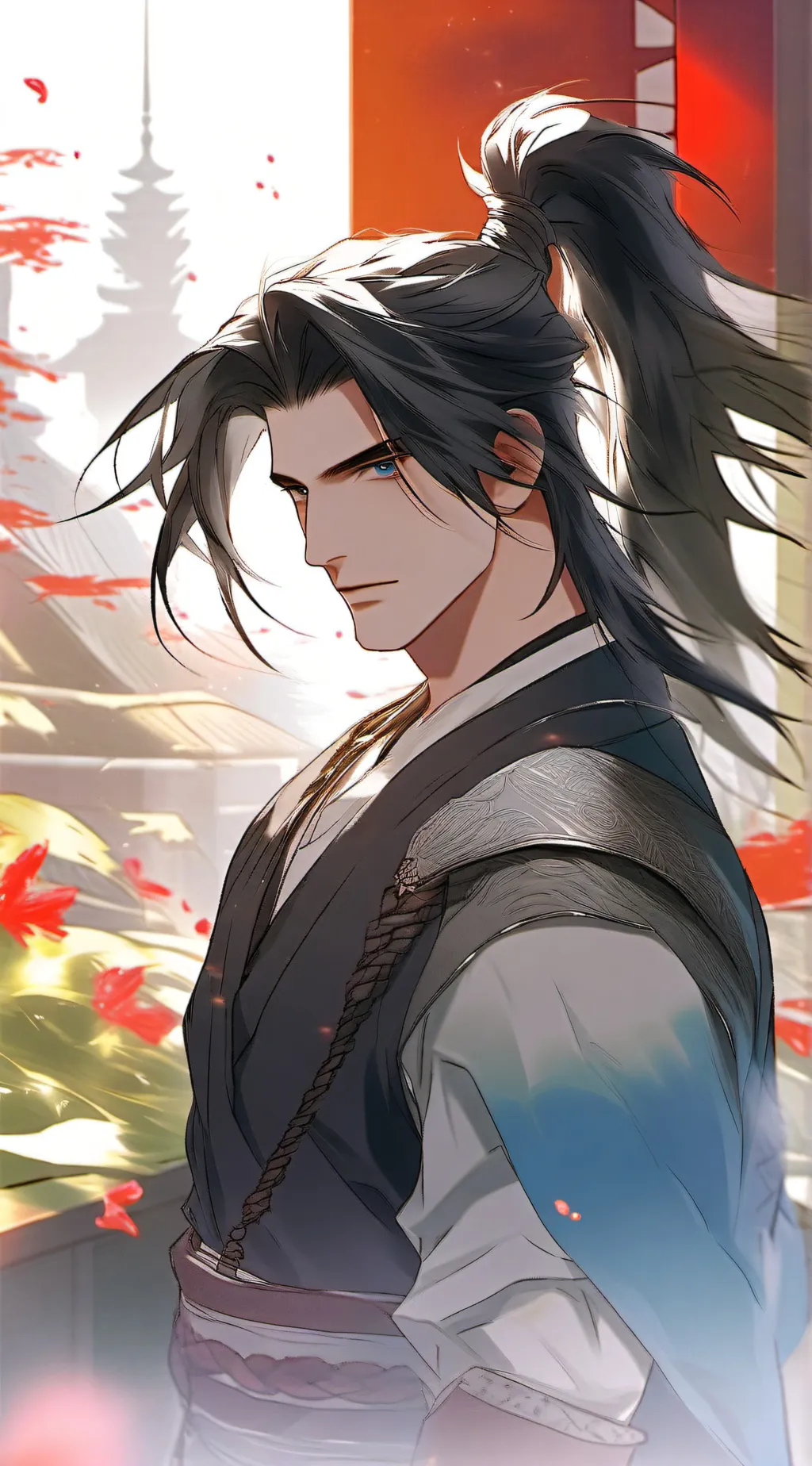 ai character: Hideki background