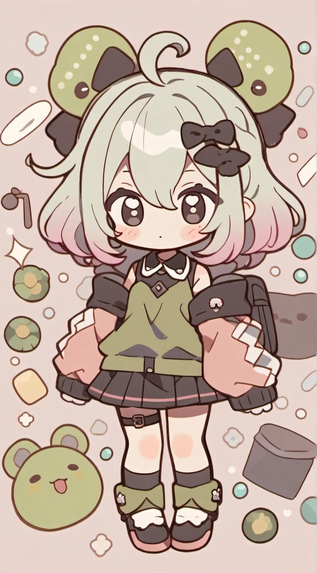 ai character: asuka (kid) background