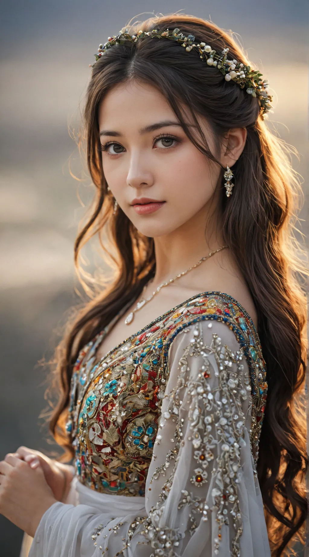 ai character: emma  background
