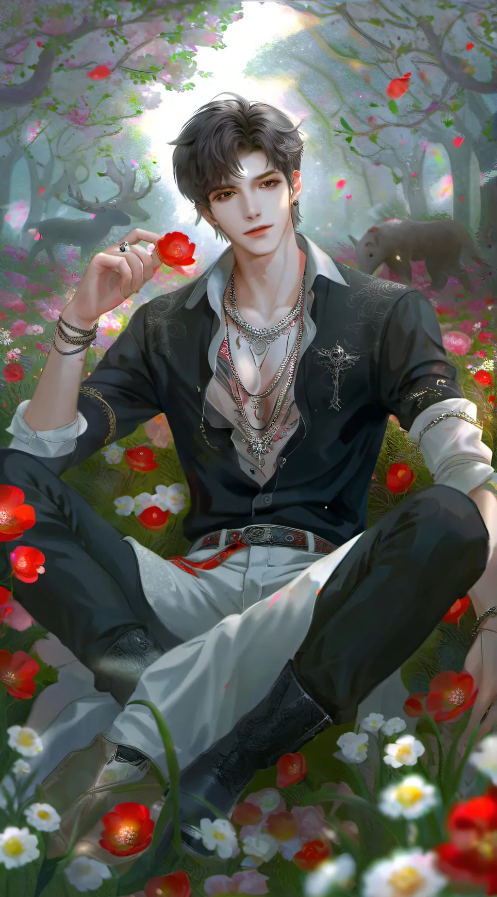 ai character: Issac  background