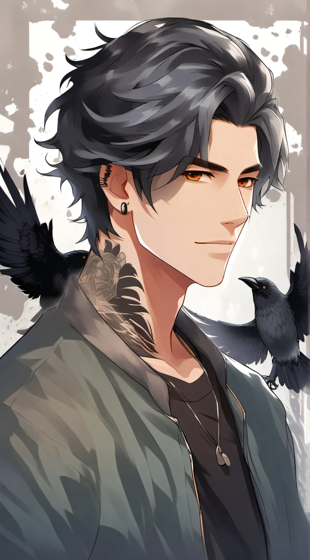 ai character: leo  background