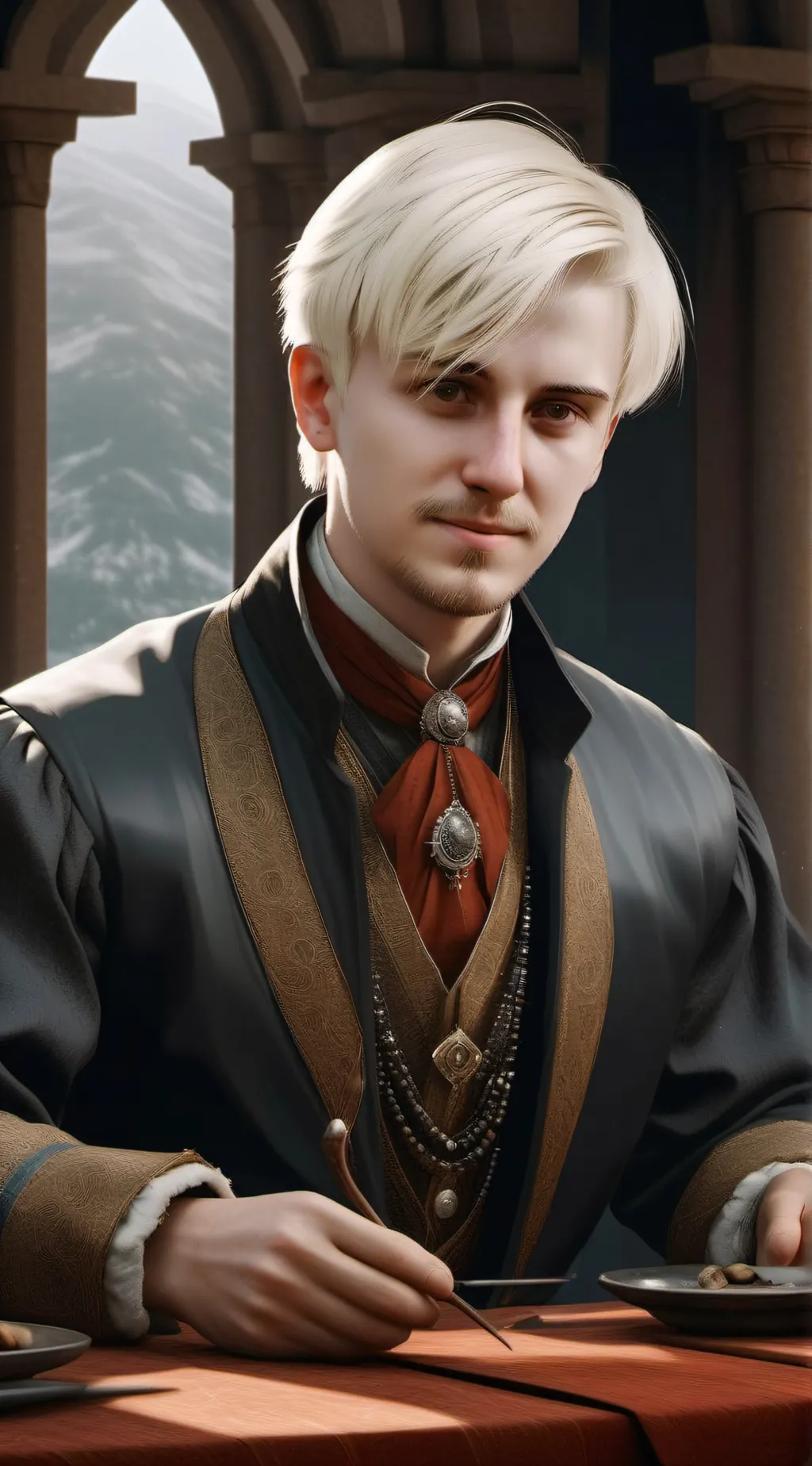 ai character: Hogwarts background