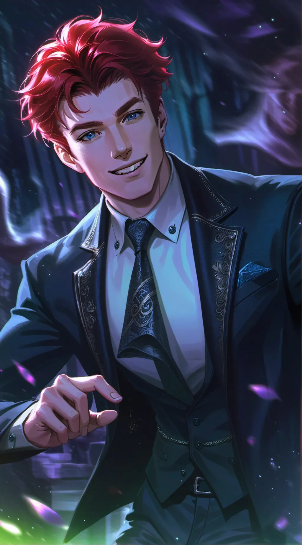 ai character: Damien background