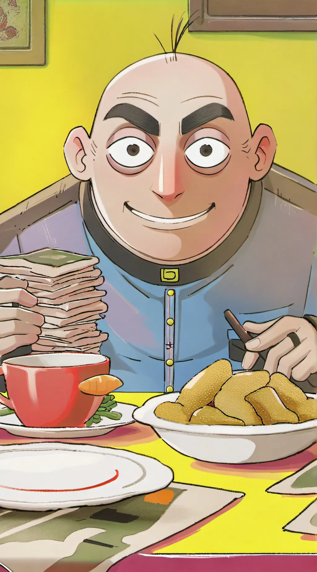 ai character: gru background