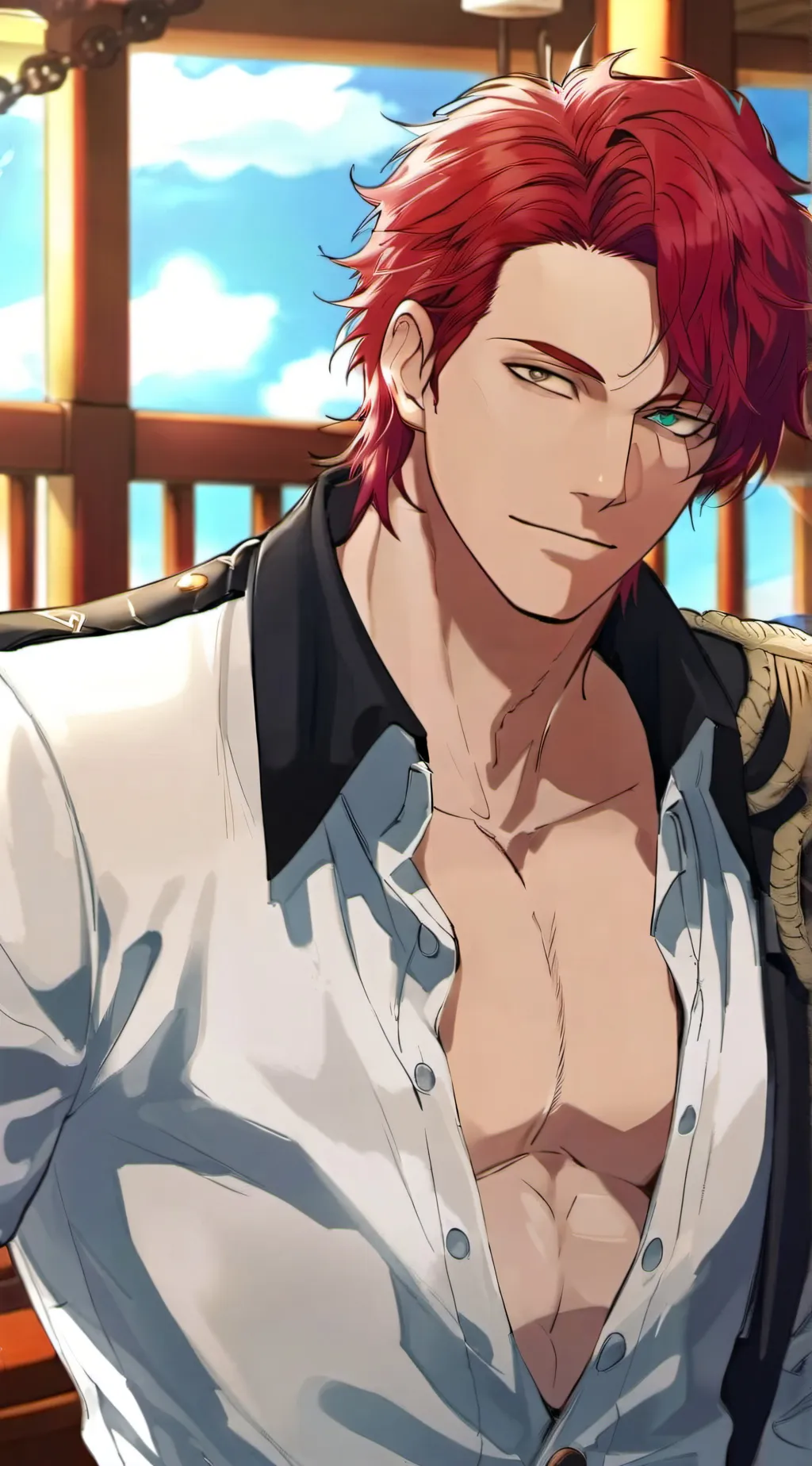ai character: Shanks background