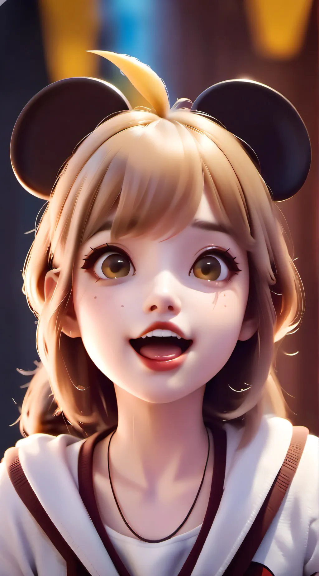 ai character: Minnie Mausy background
