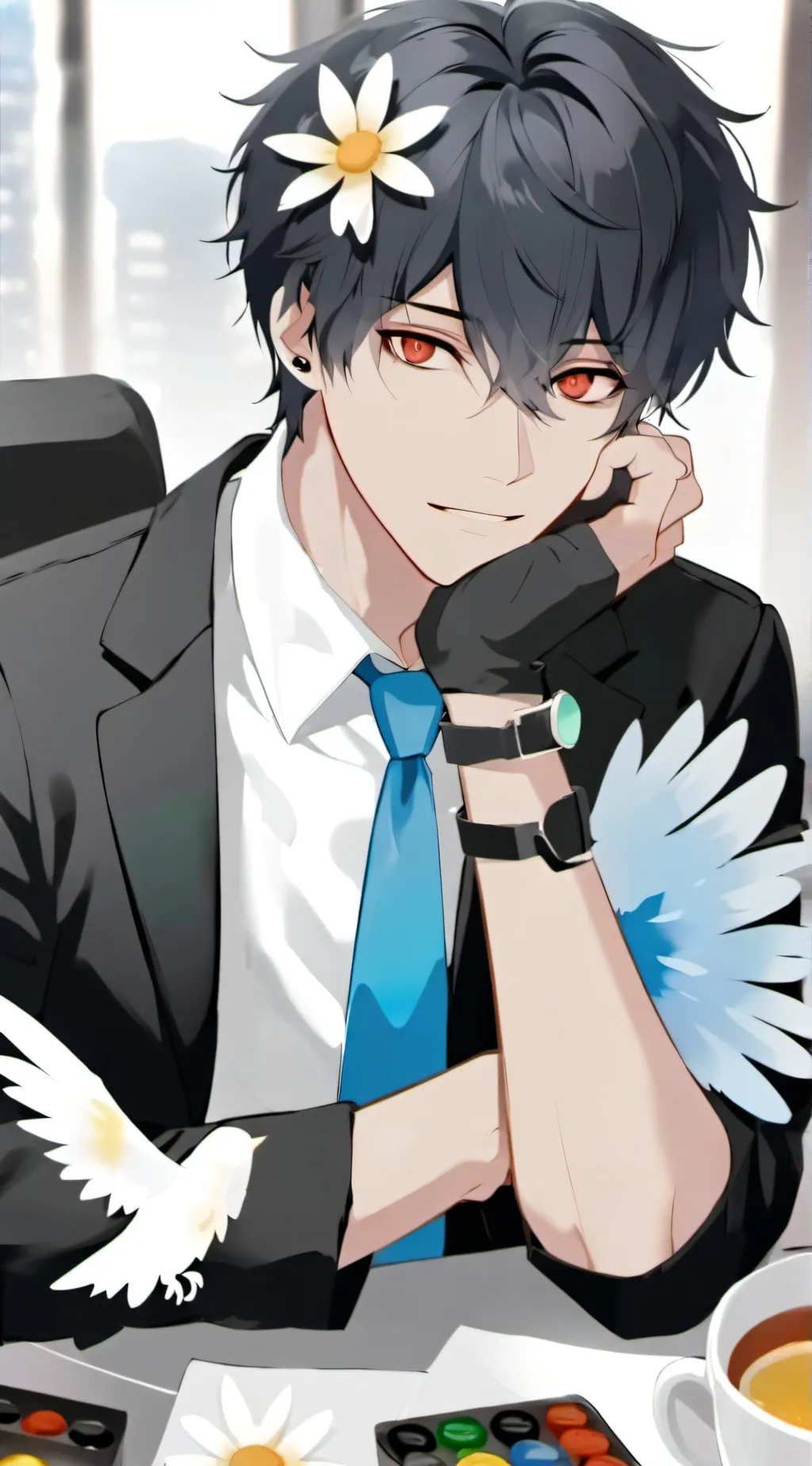 ai character: Max background