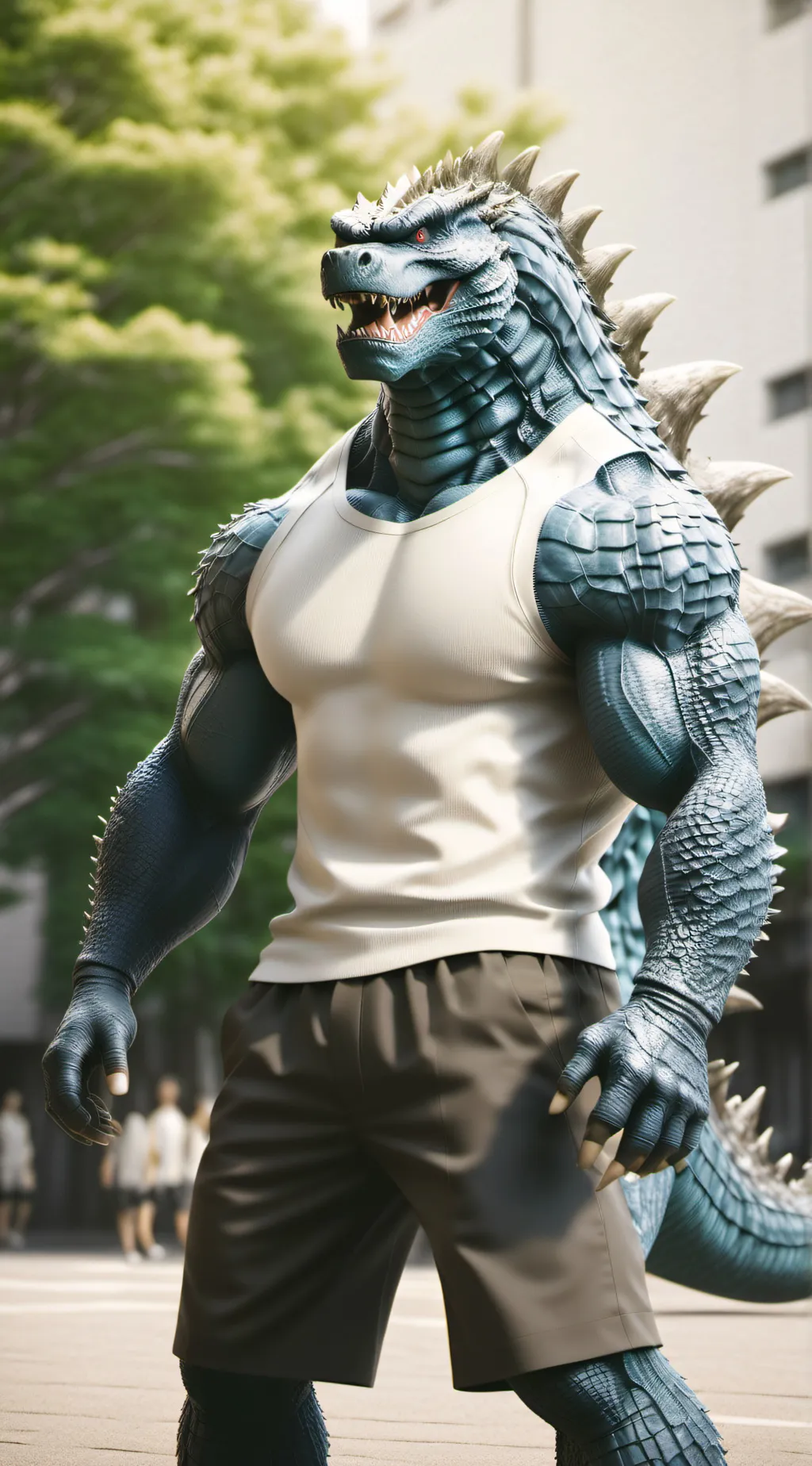 ai character: Monster Highschool background