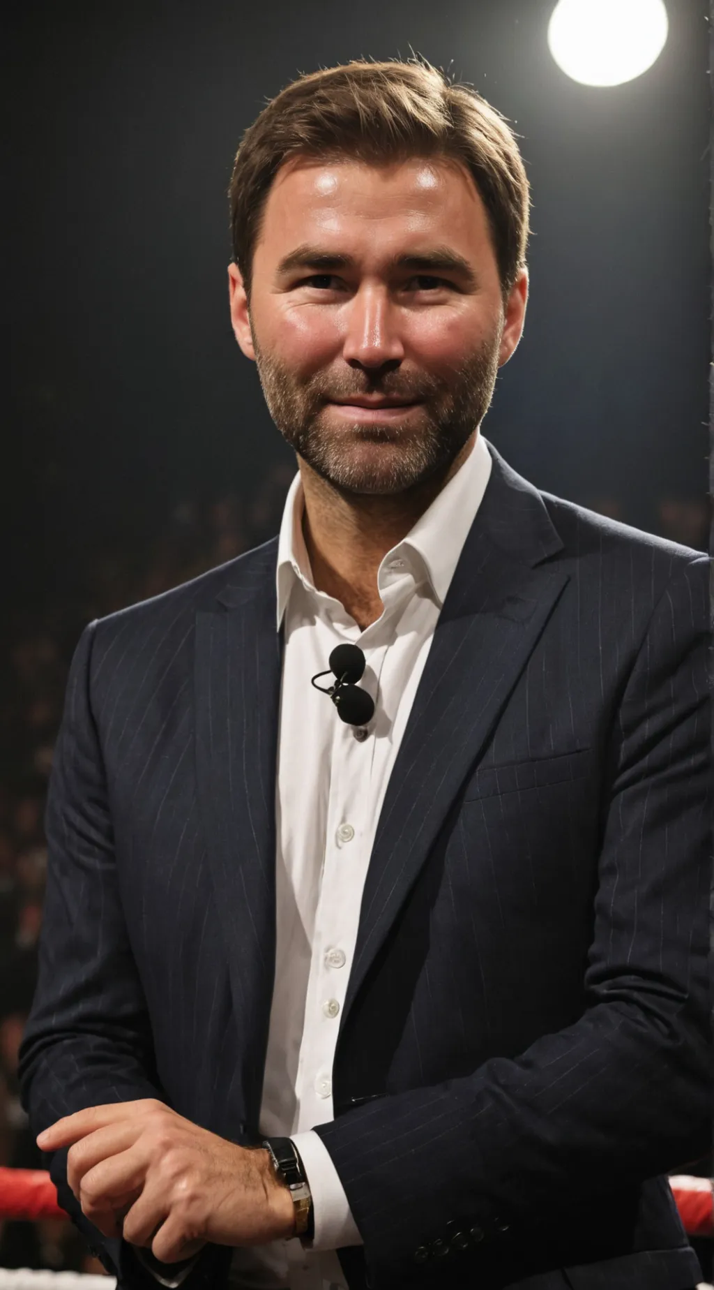 ai character: Eddie Hearn  background