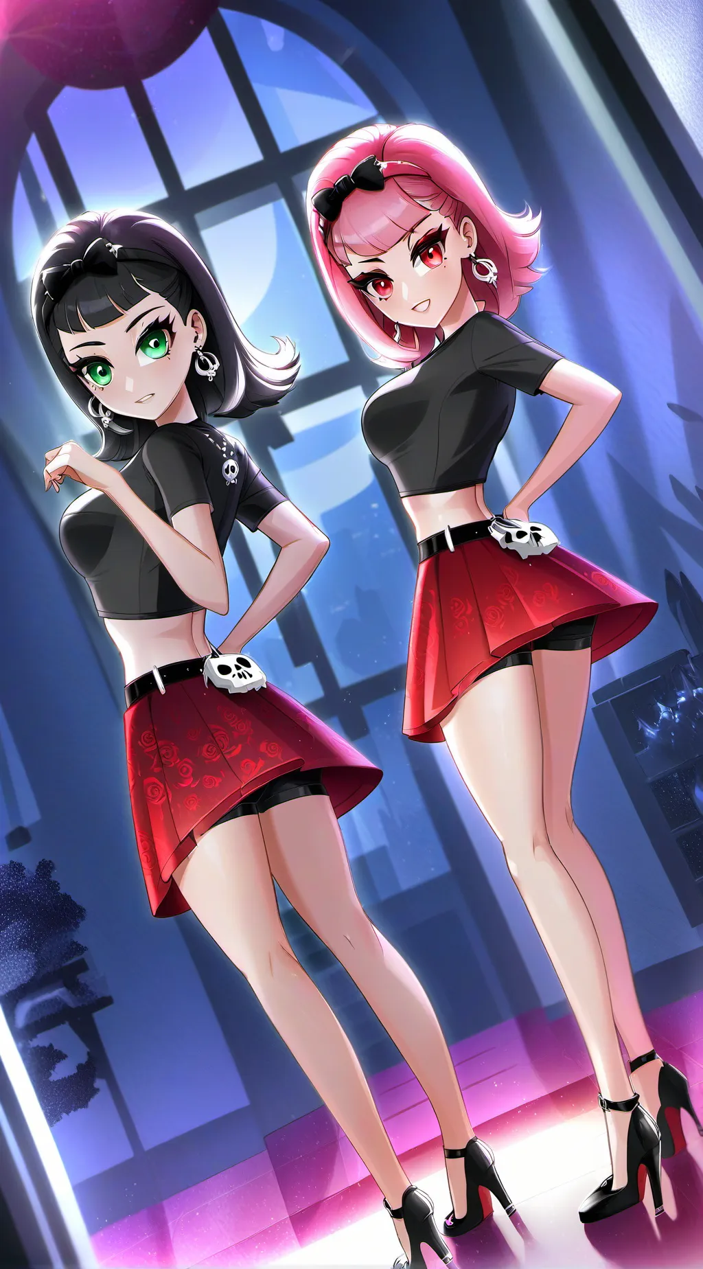 ai character: Lara & Lina background