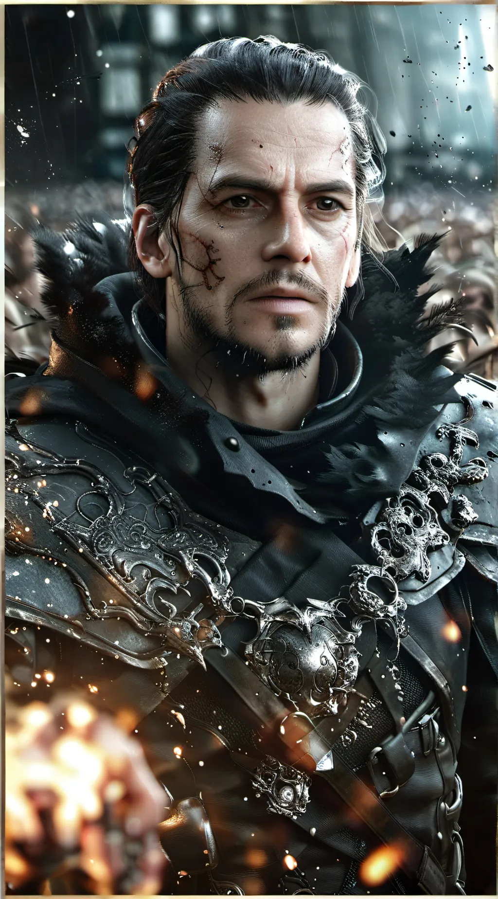 ai character: Black eye infec background