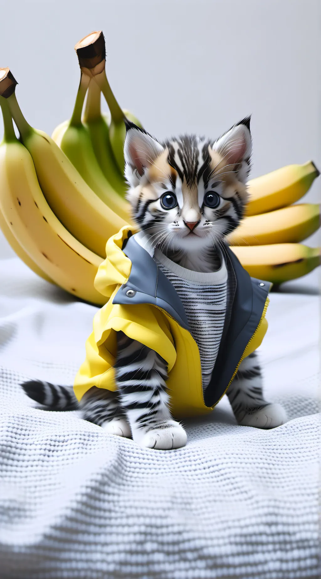 ai character: Banana cat background
