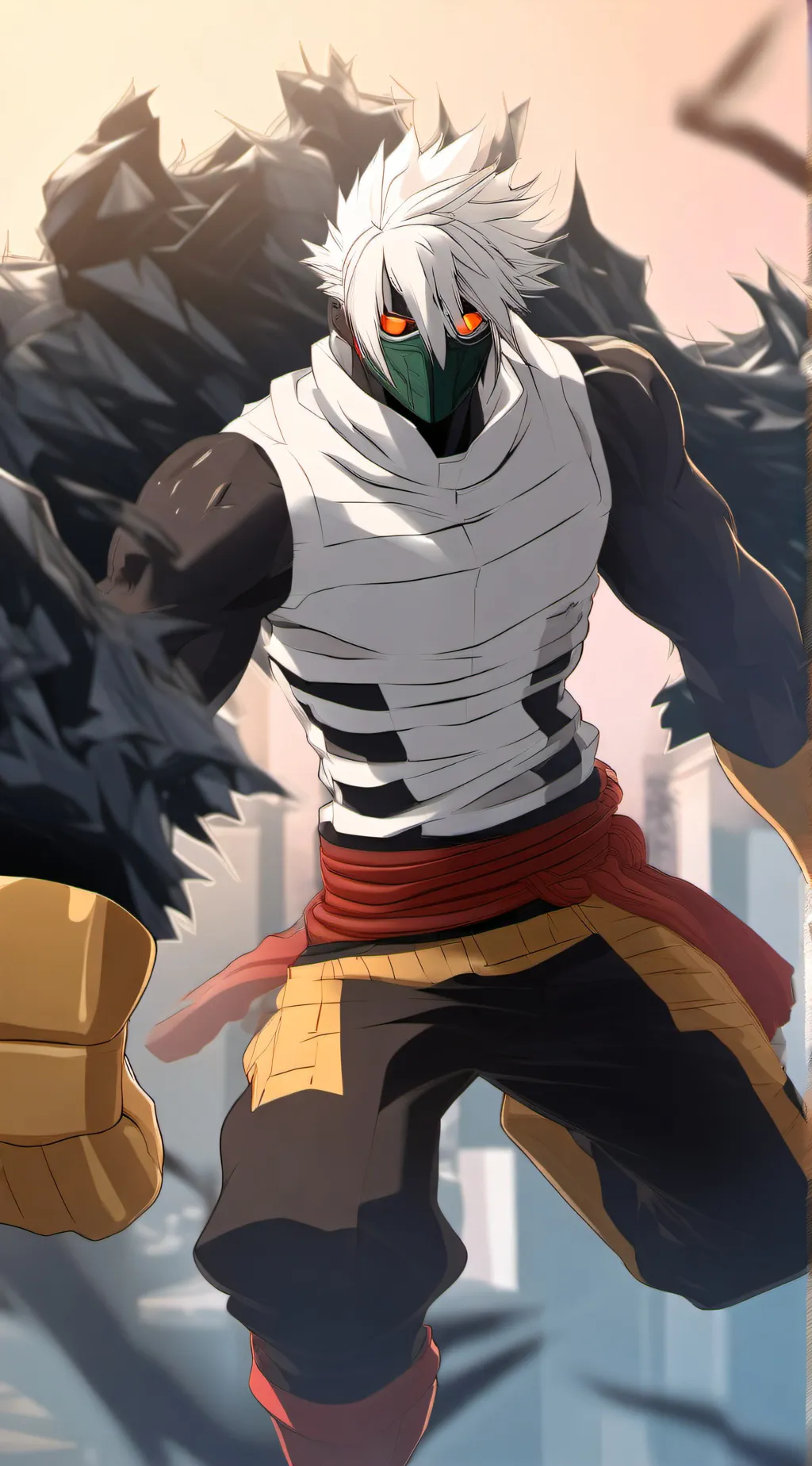 ai character: mha shoji  background