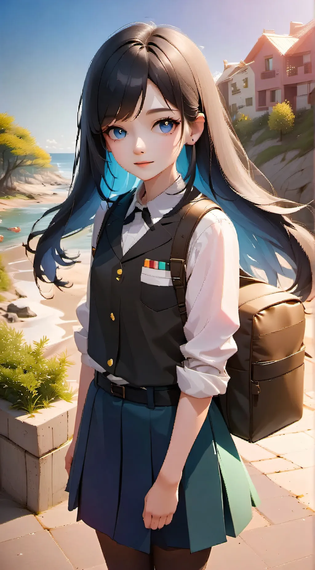 ai character: middle school mha background