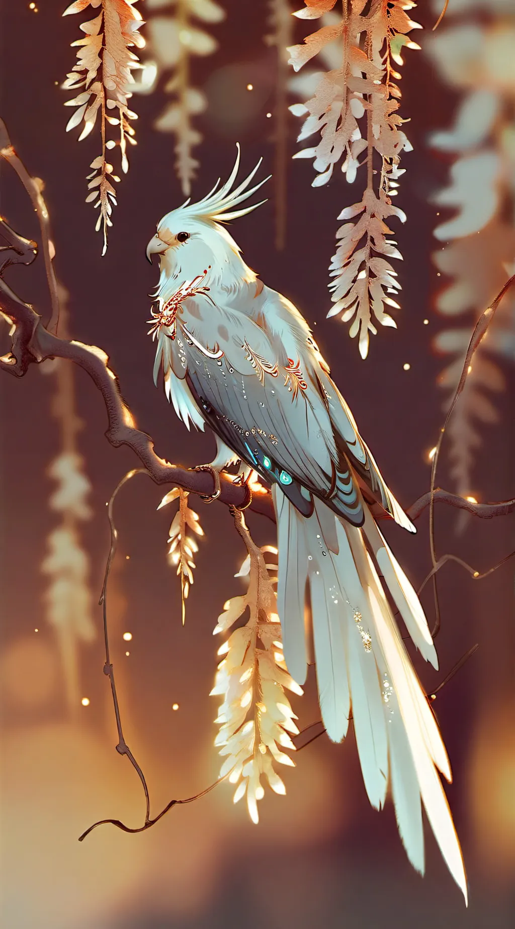 ai character: coco the cockatiel background