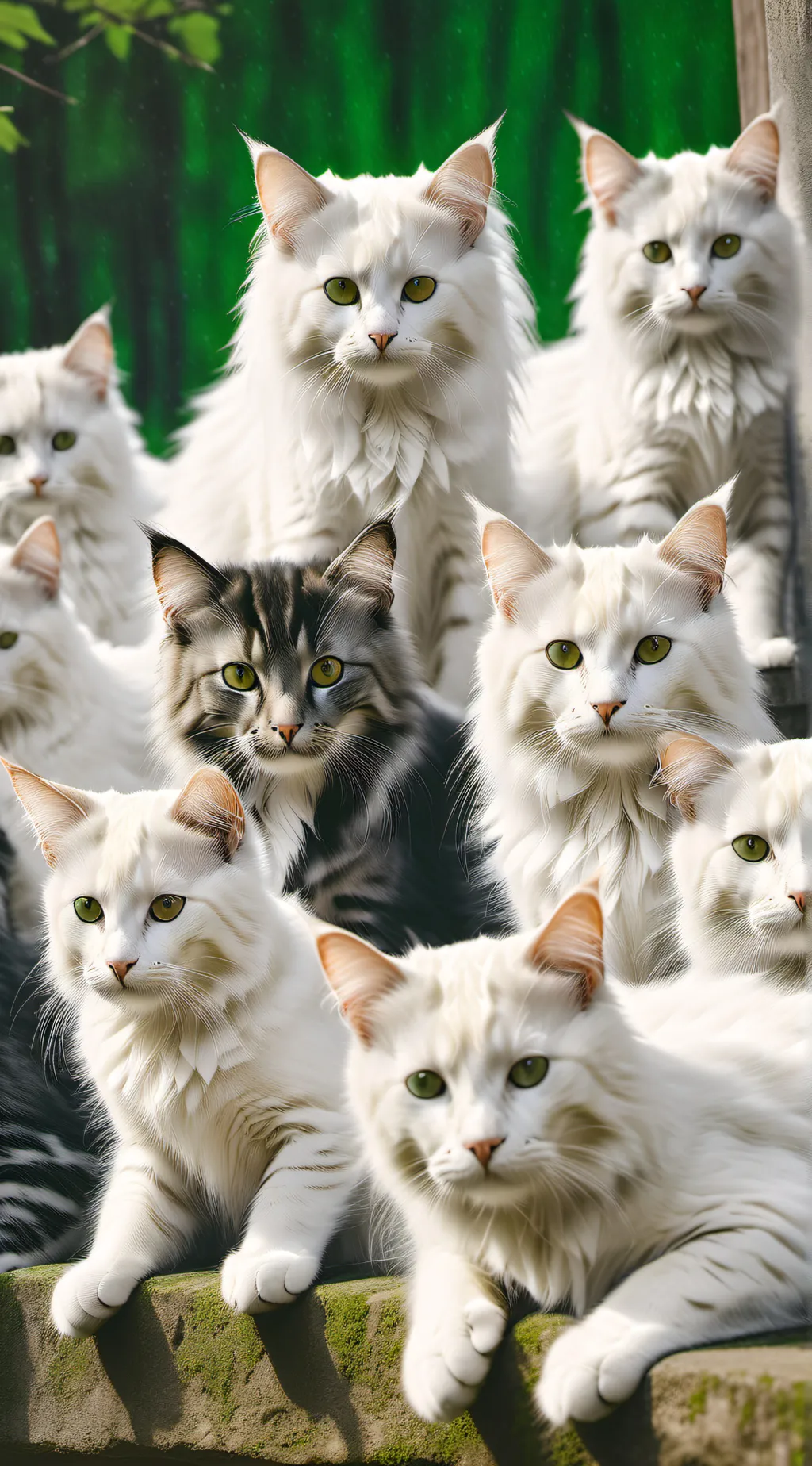ai character: Kny as cats background