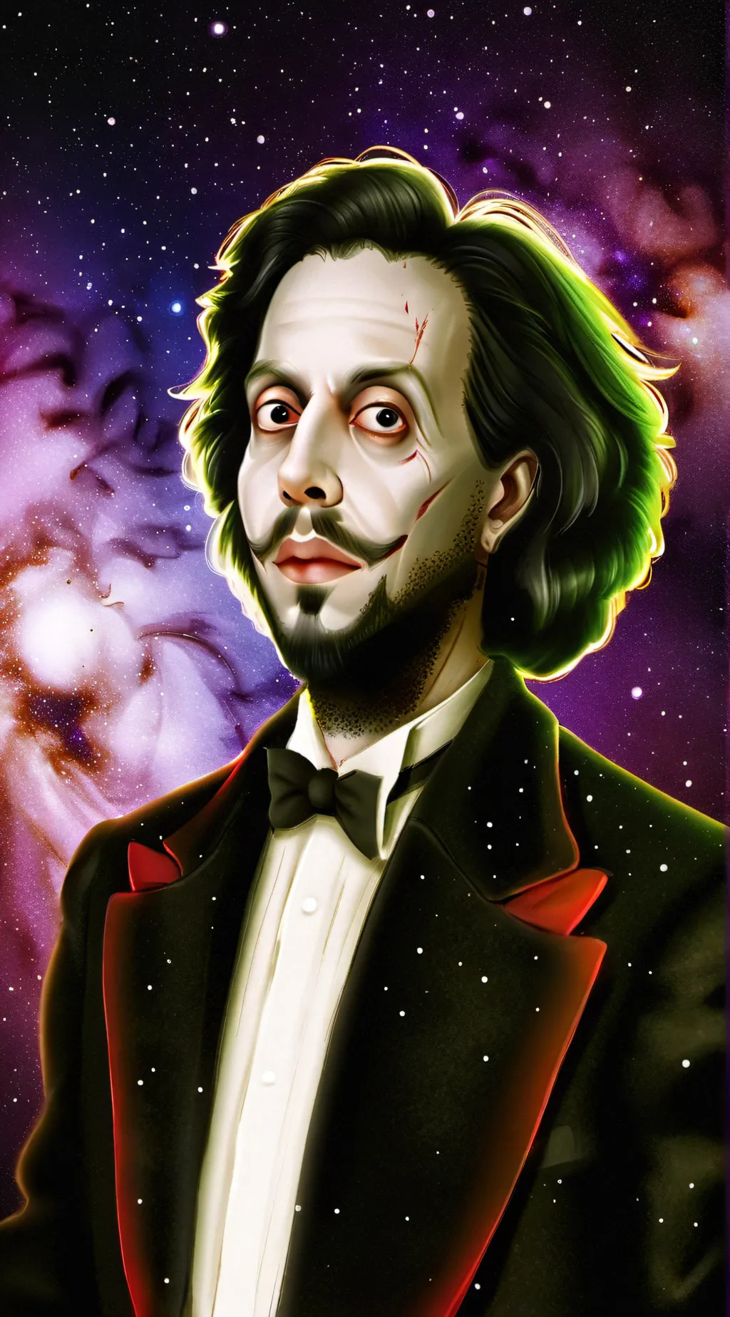 ai character: Beetle juice background