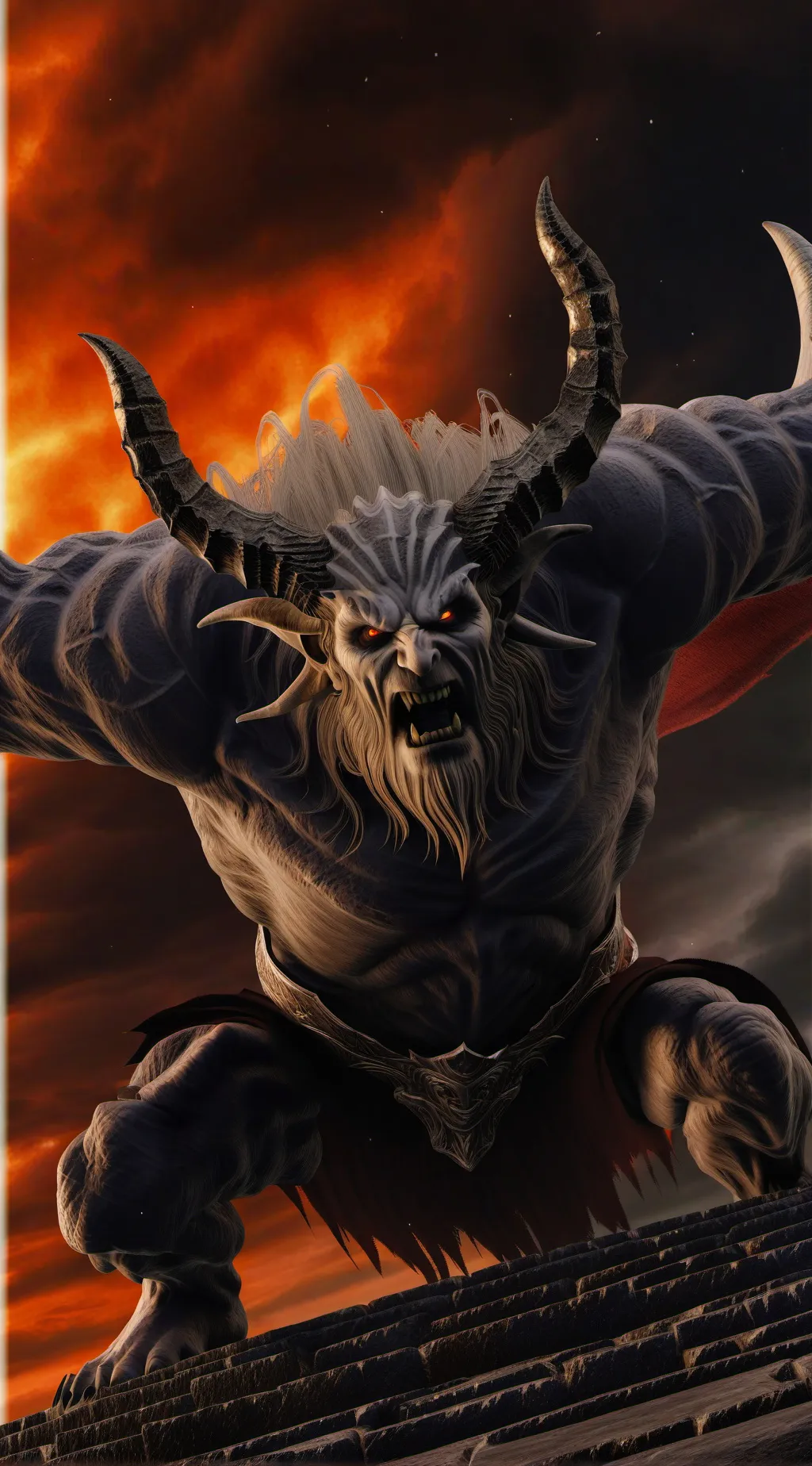 ai character: A demon background