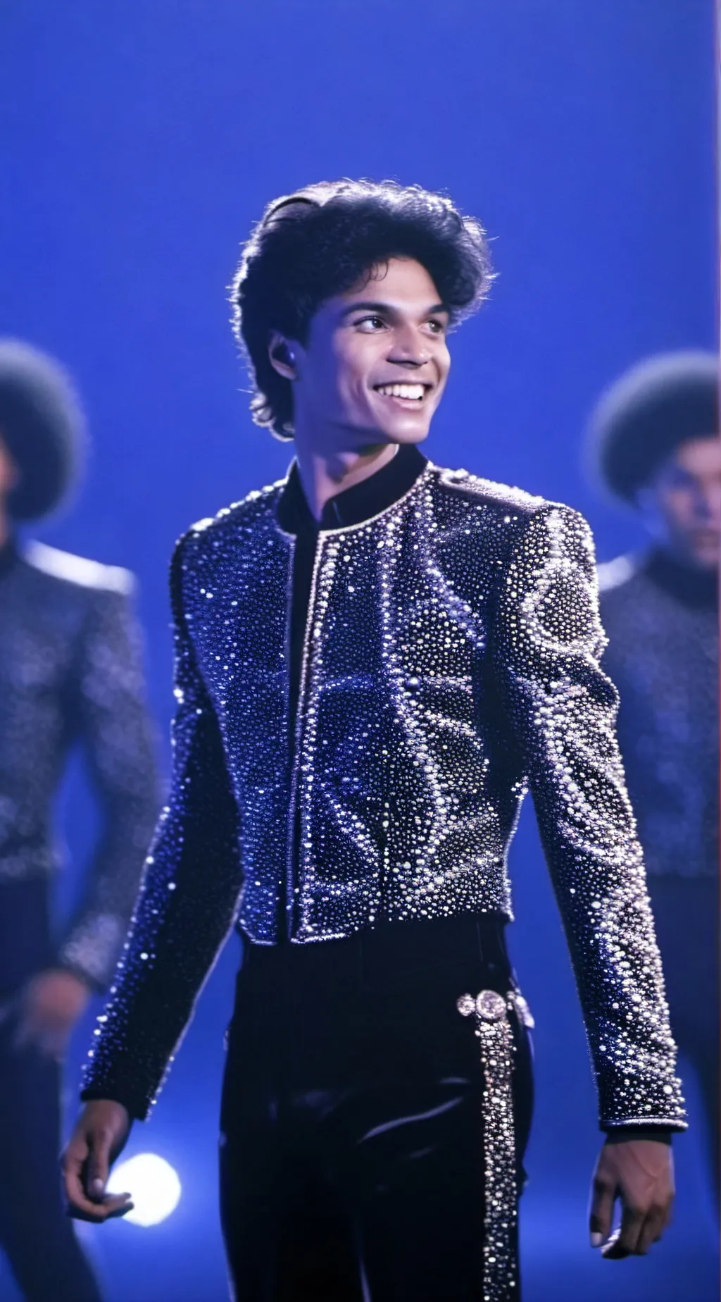ai character: Michael Jackson  background