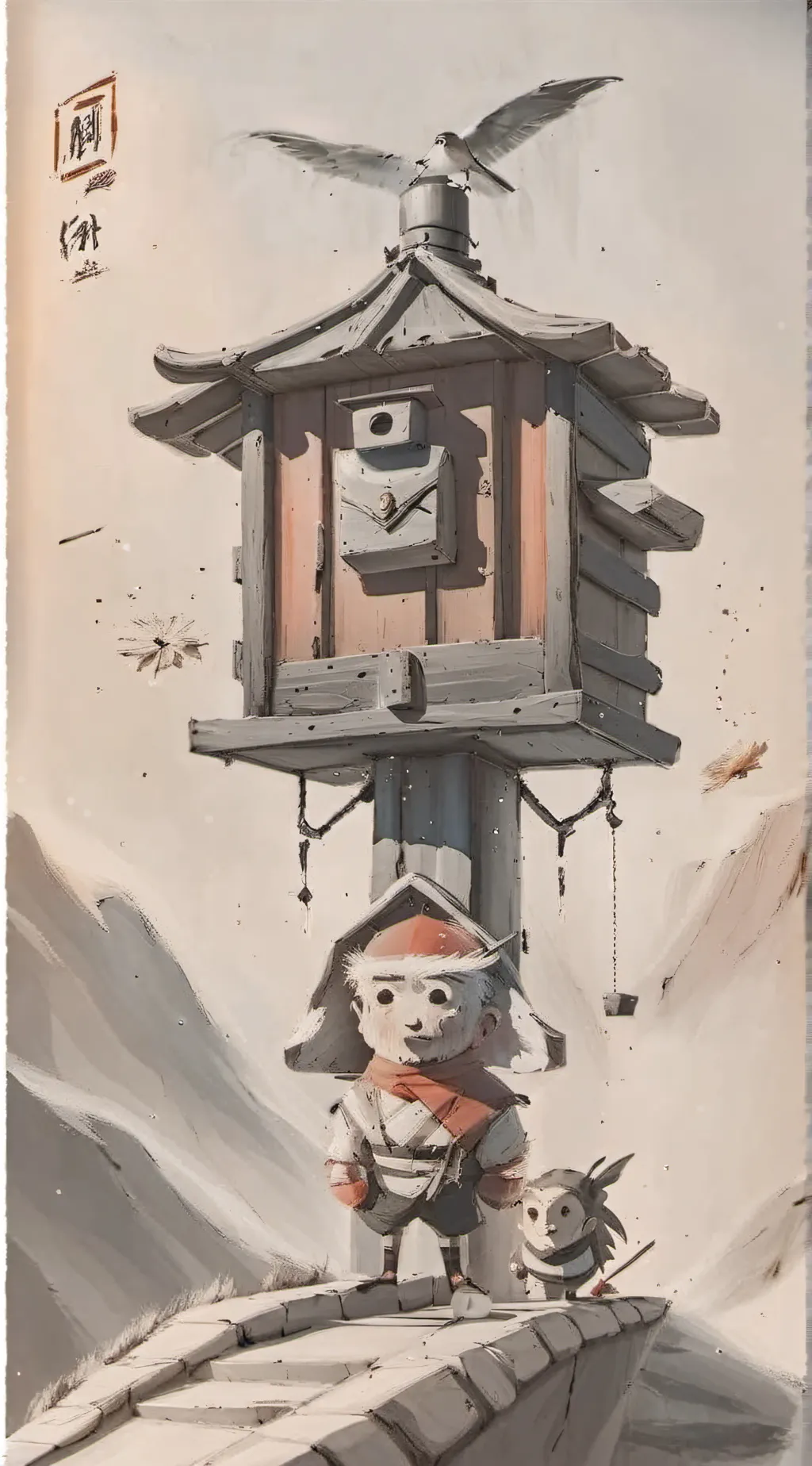 ai character: My mailbox  background