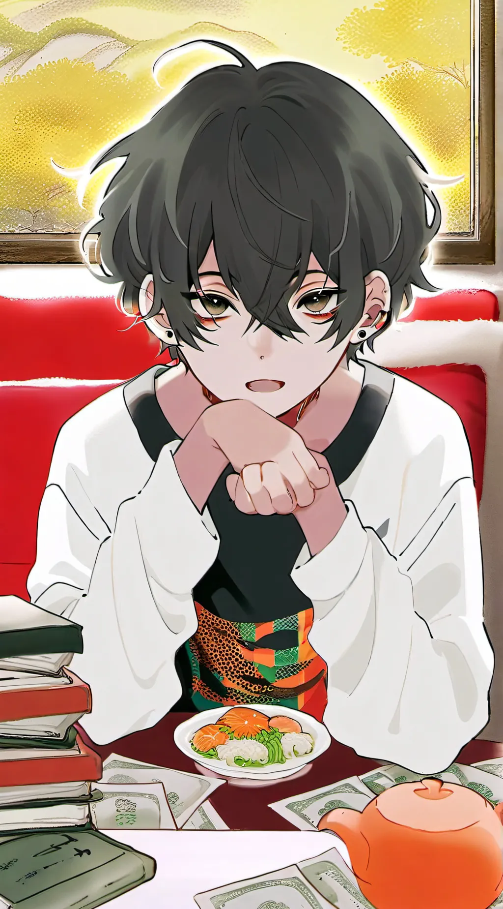 ai character: Leo background