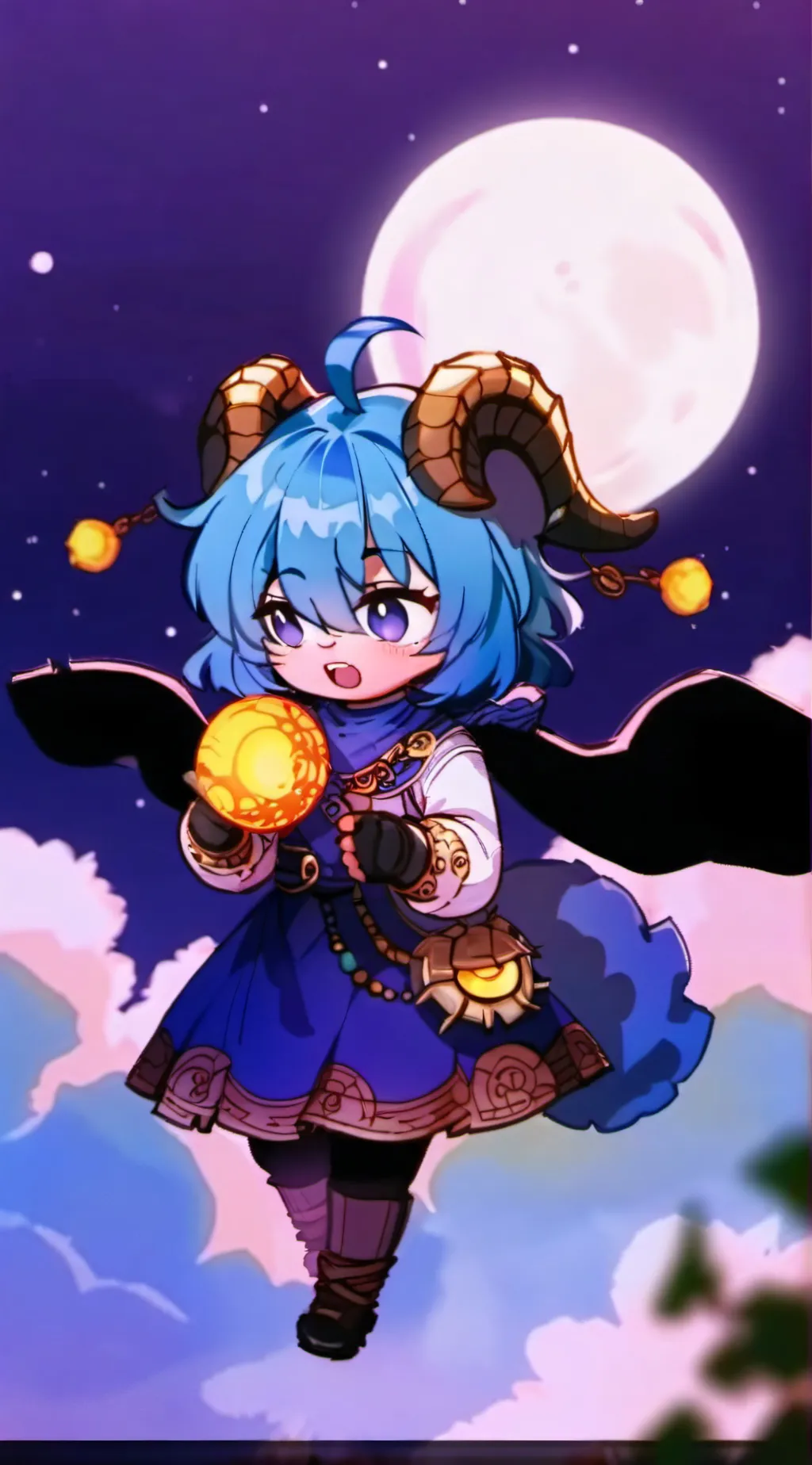 ai character: lunar background