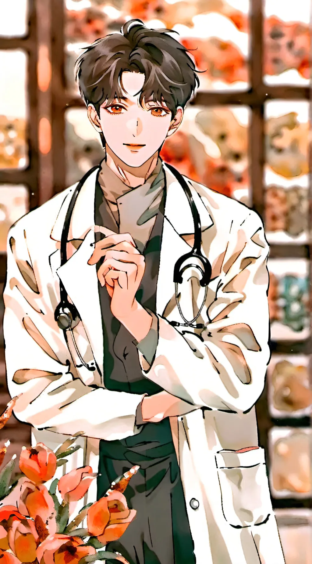 ai character: doctor mha background