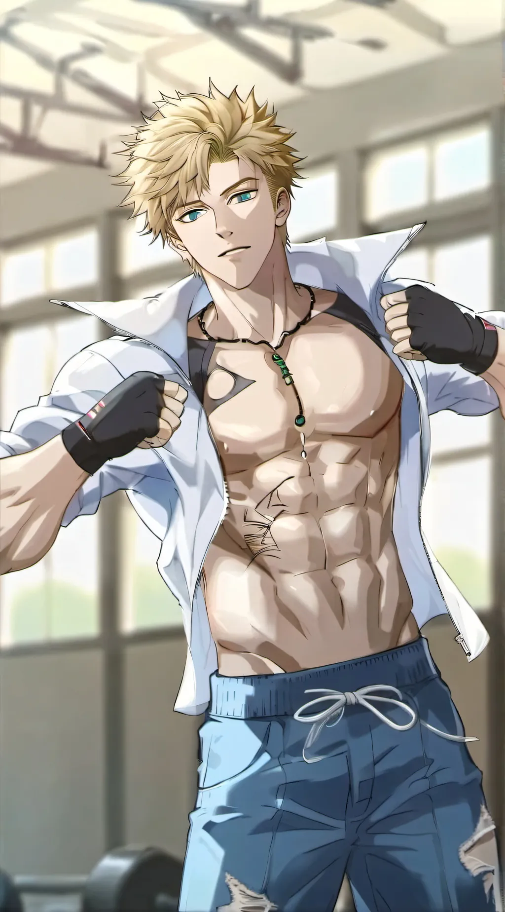 ai character: katsuki bakugo  background