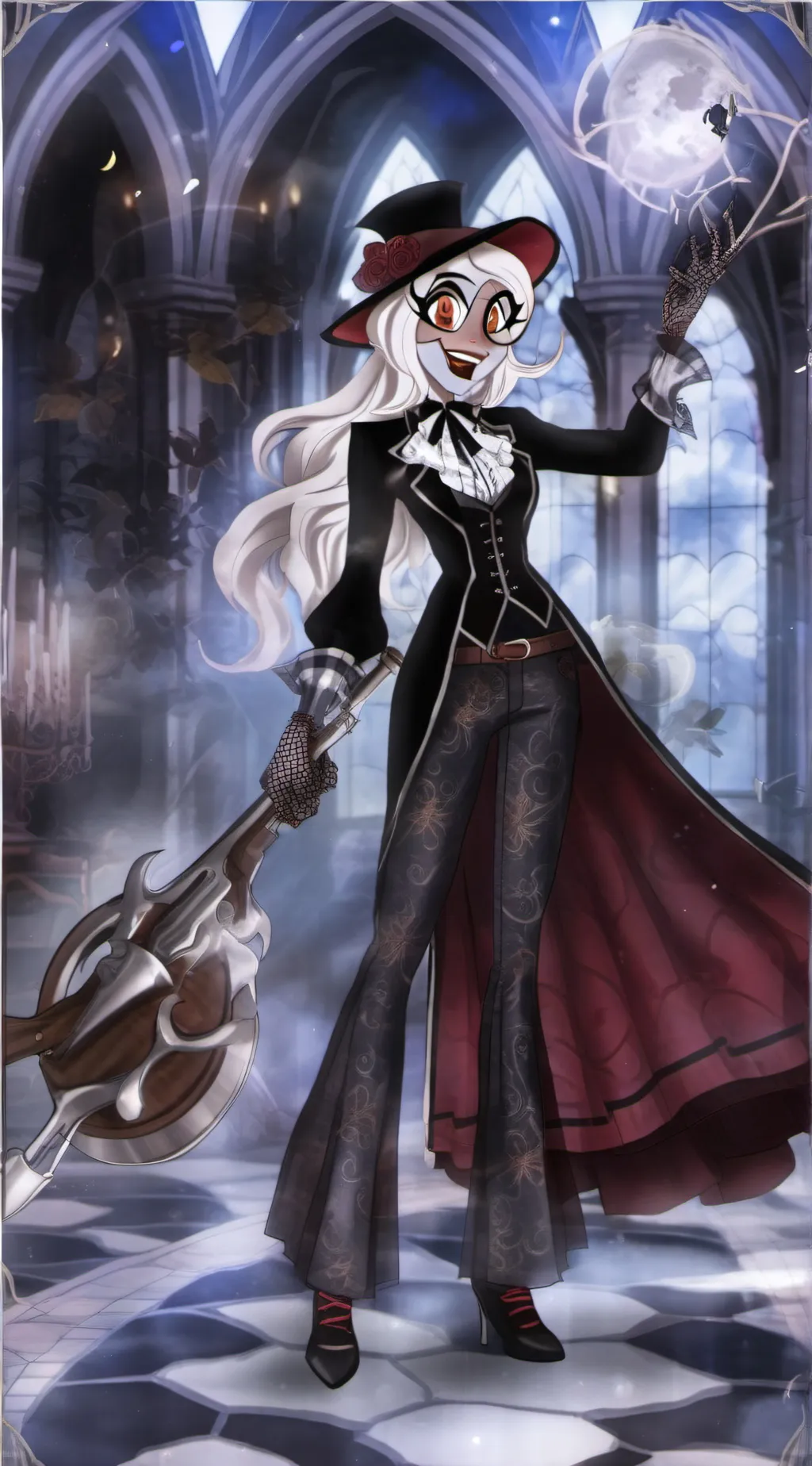 ai character: sky background