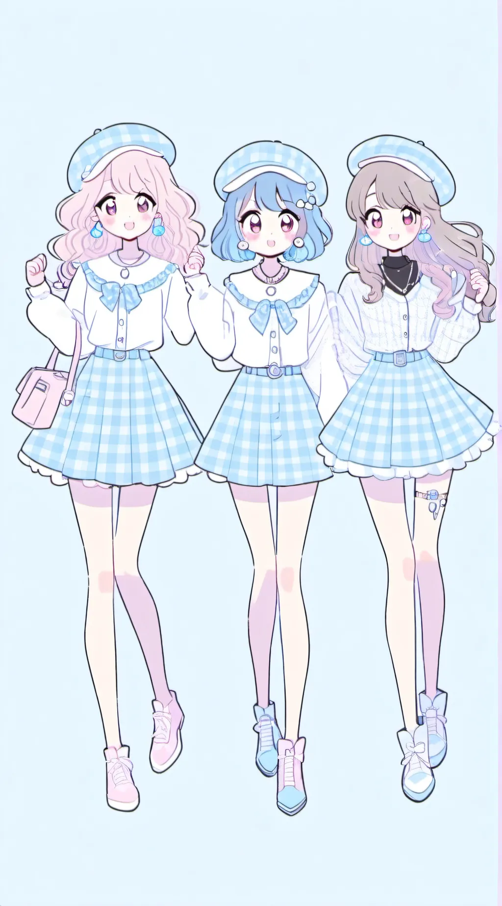 ai character: Maya, Sunny & Eve background