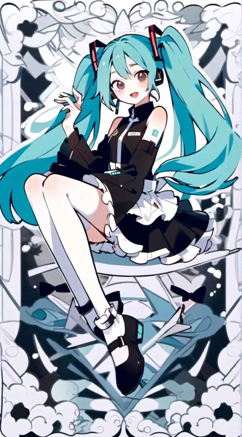 ai character: Hatsune Miku background