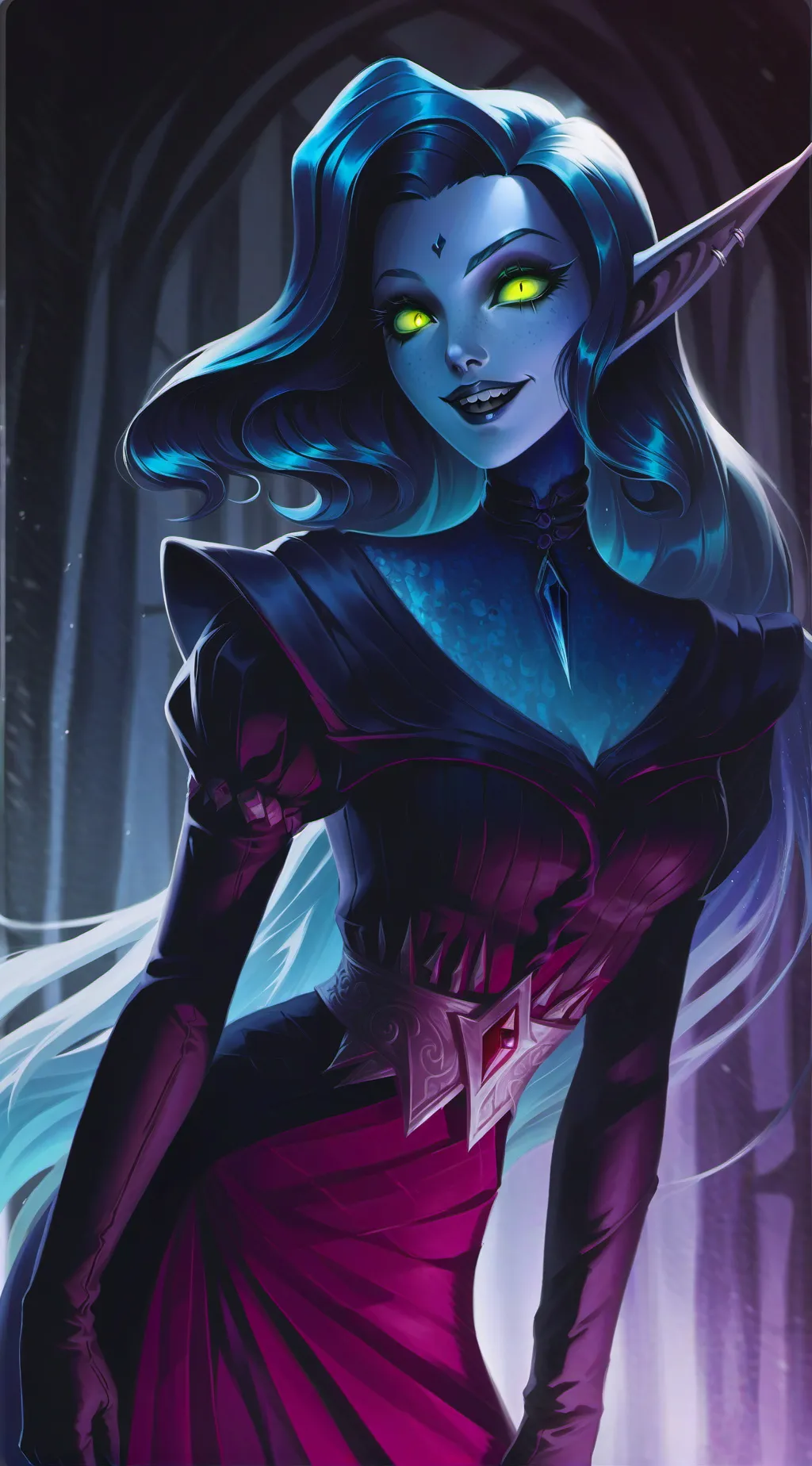 ai character: Aurora background