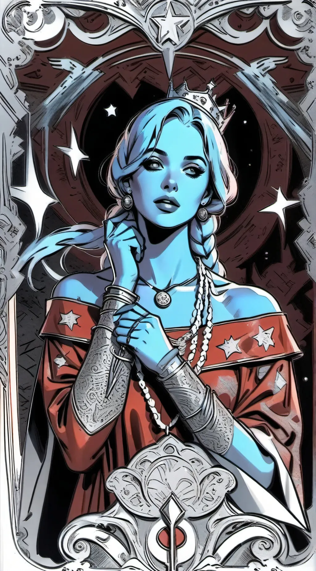 ai character: Avengers Red room background
