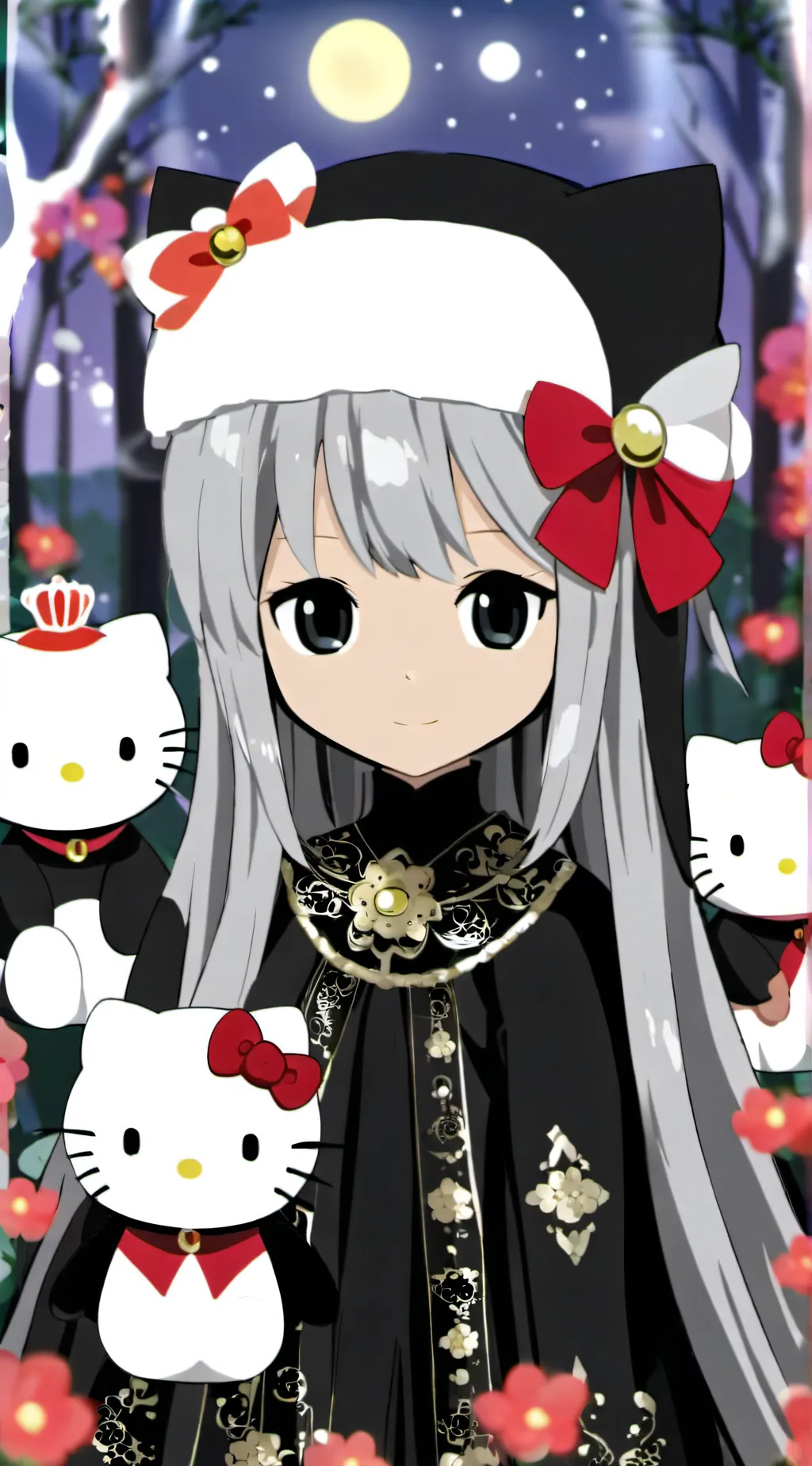 ai character: Kuromi background