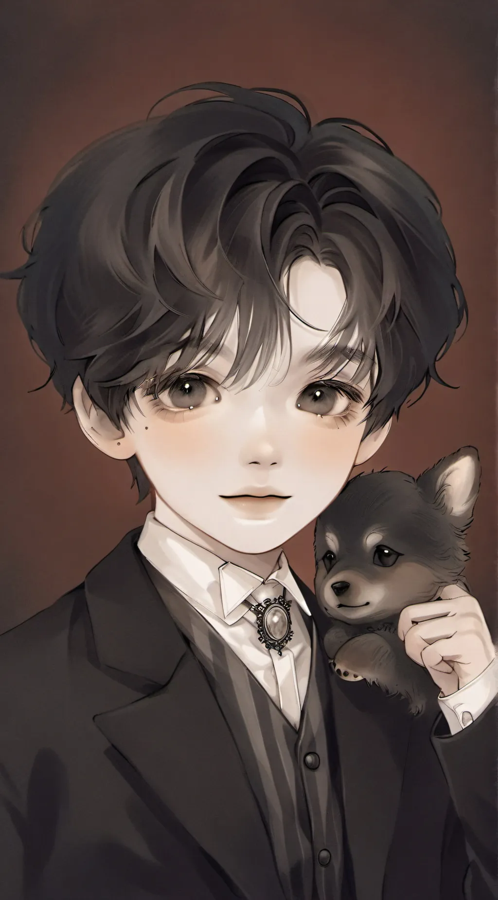 ai character: Olive background