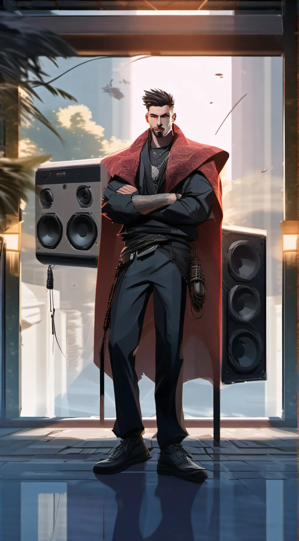 ai character: speakerman background
