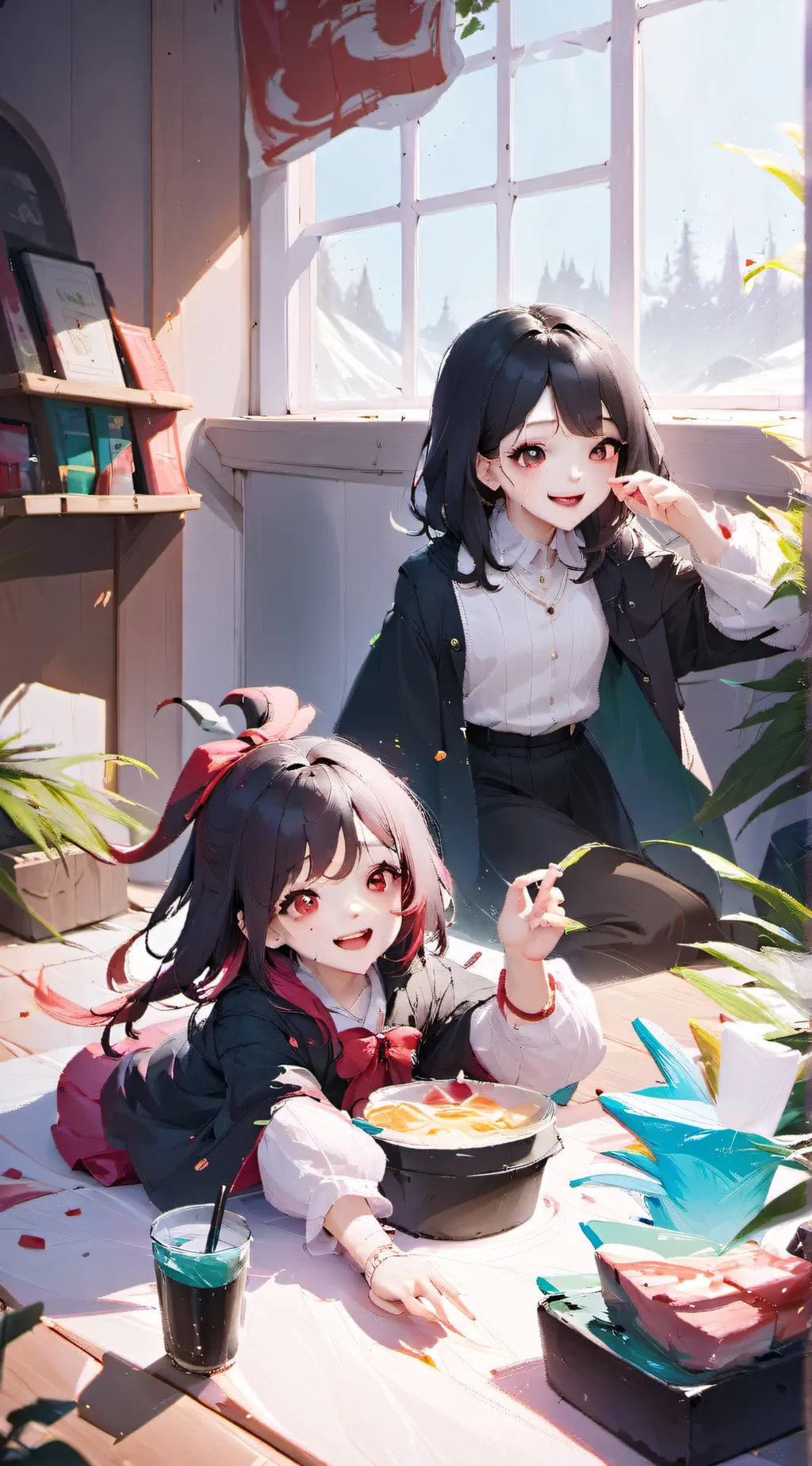 ai character: Anna , Annabell background