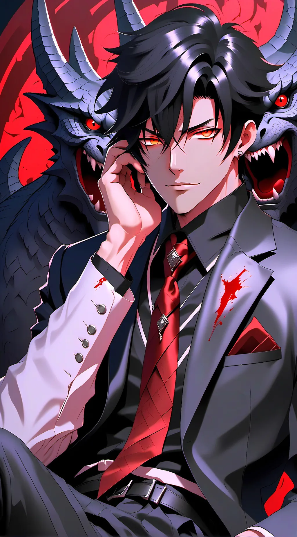 ai character: Damiom  background