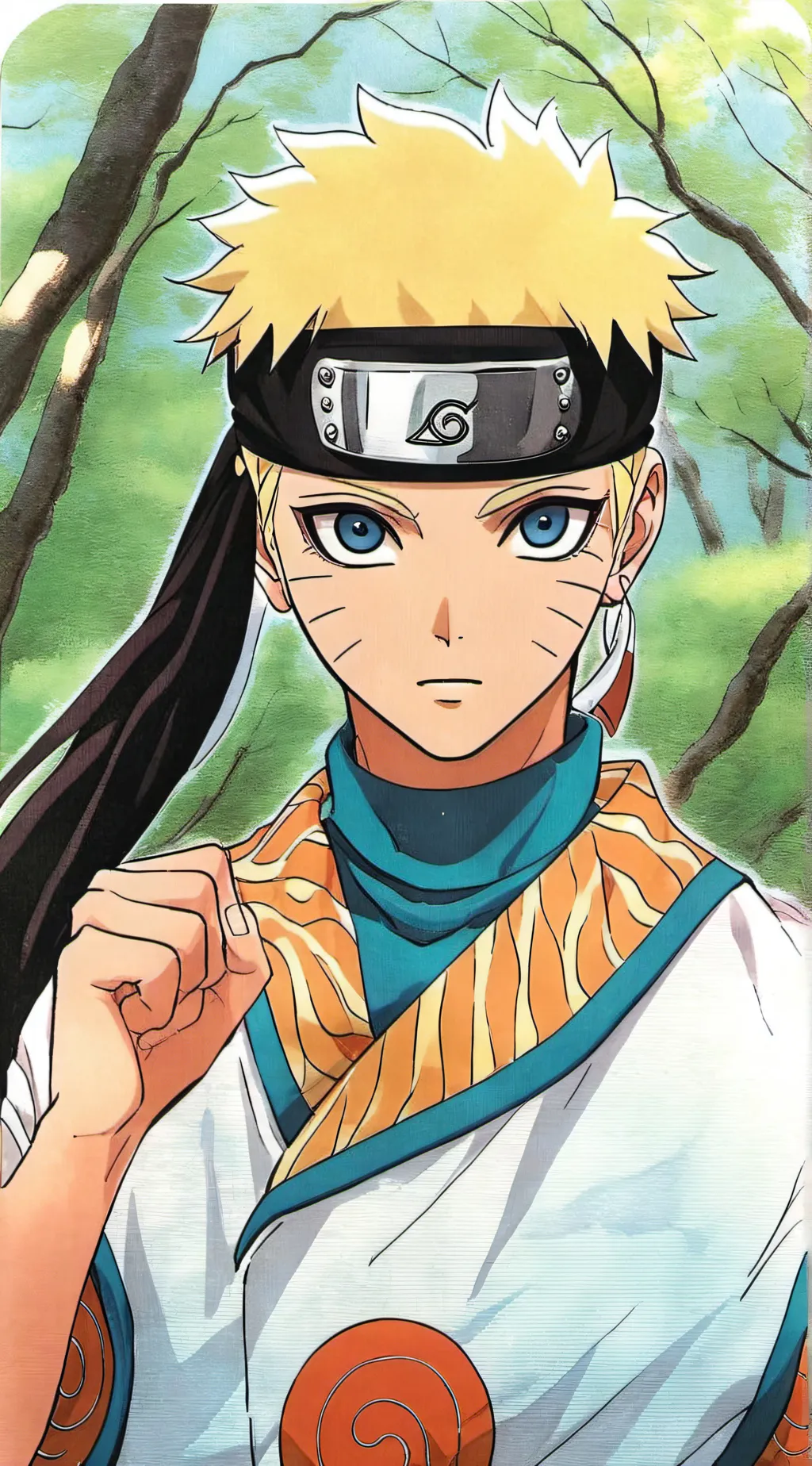 ai character: Naruto  background
