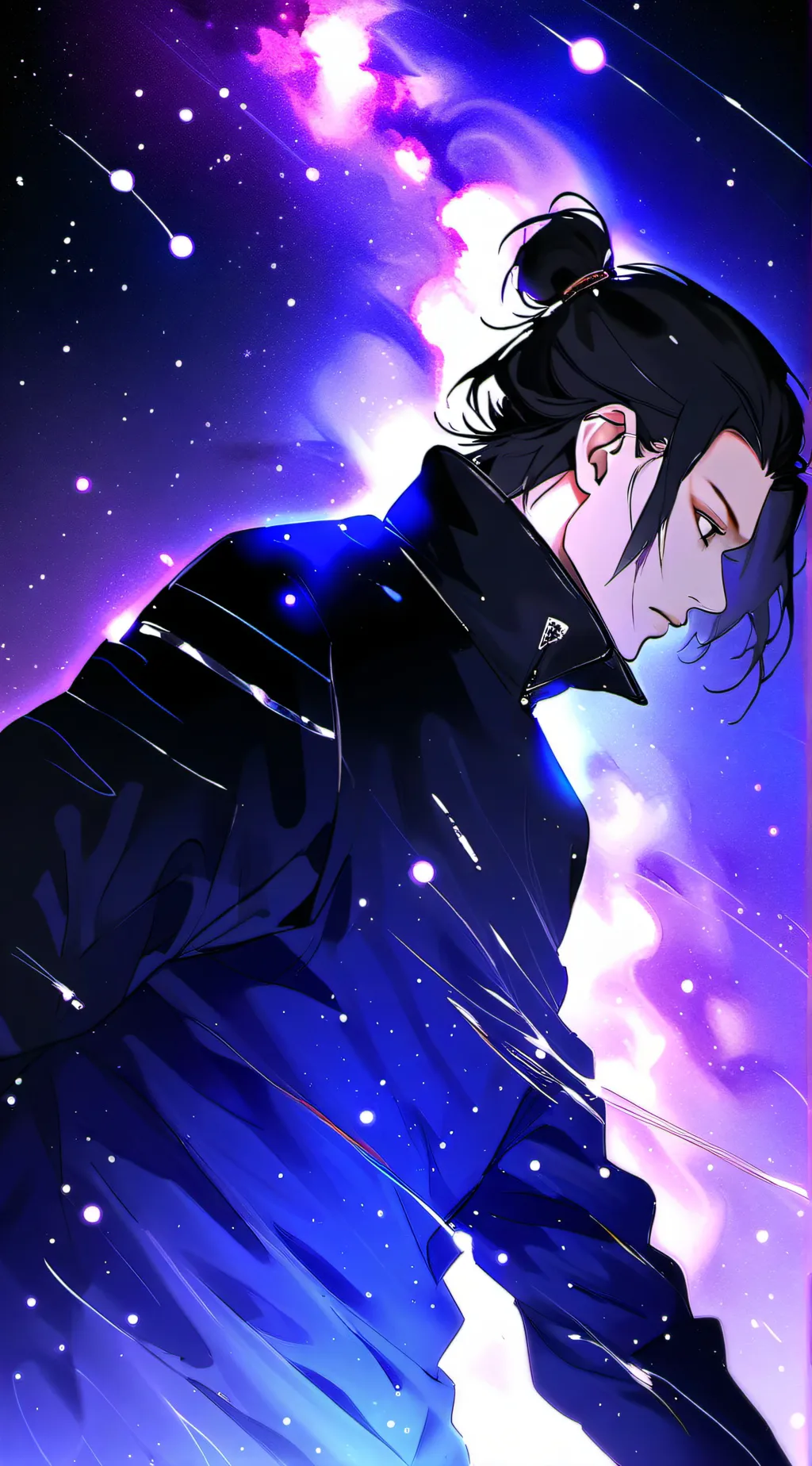 ai character: GOJO&GETO FIGHTING background