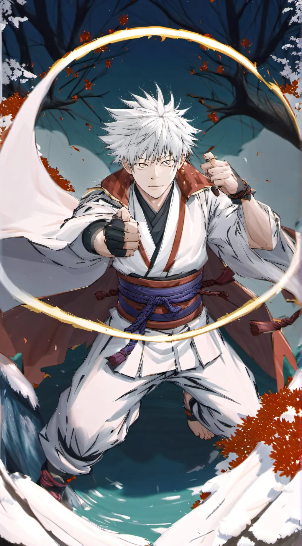 ai character: Saturou Gojo  background