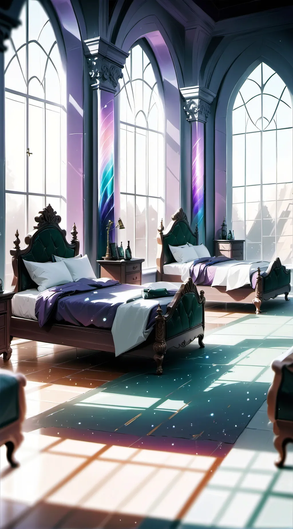 ai character: hh/hb sleepover! background