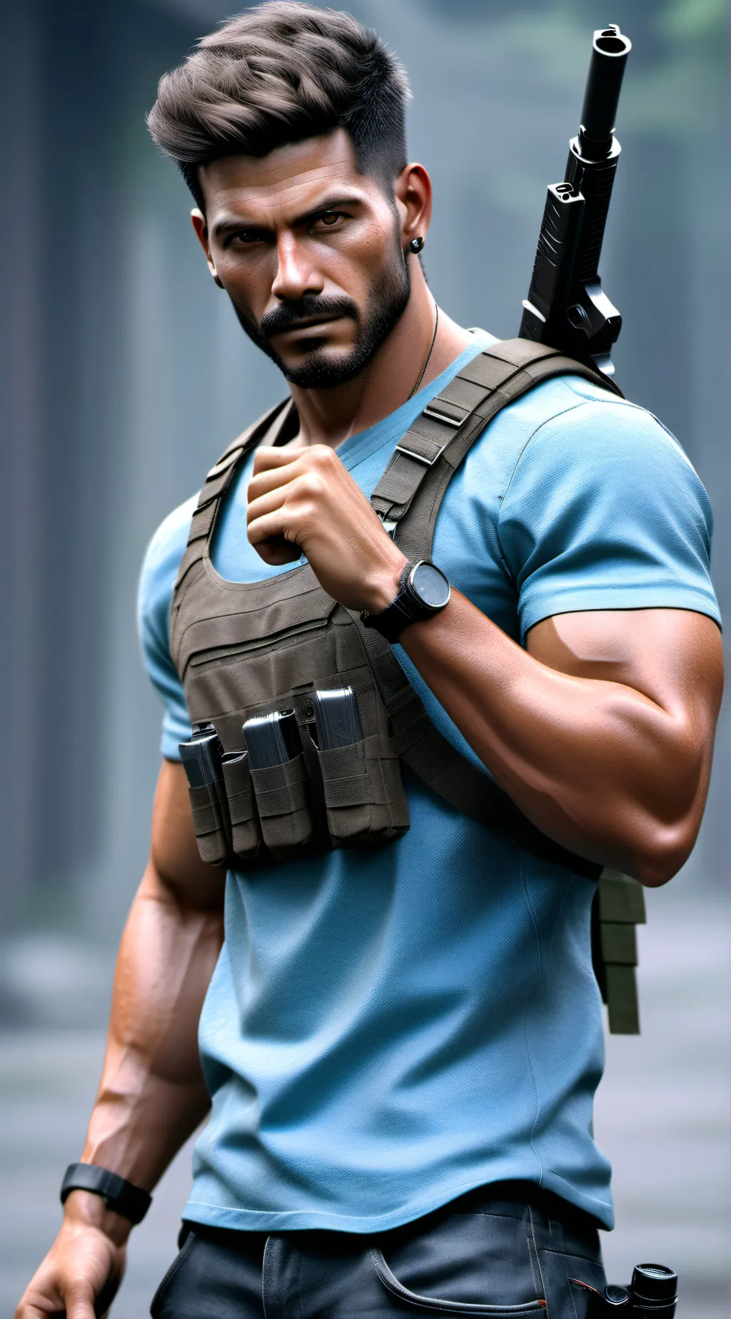 ai character: Rick background