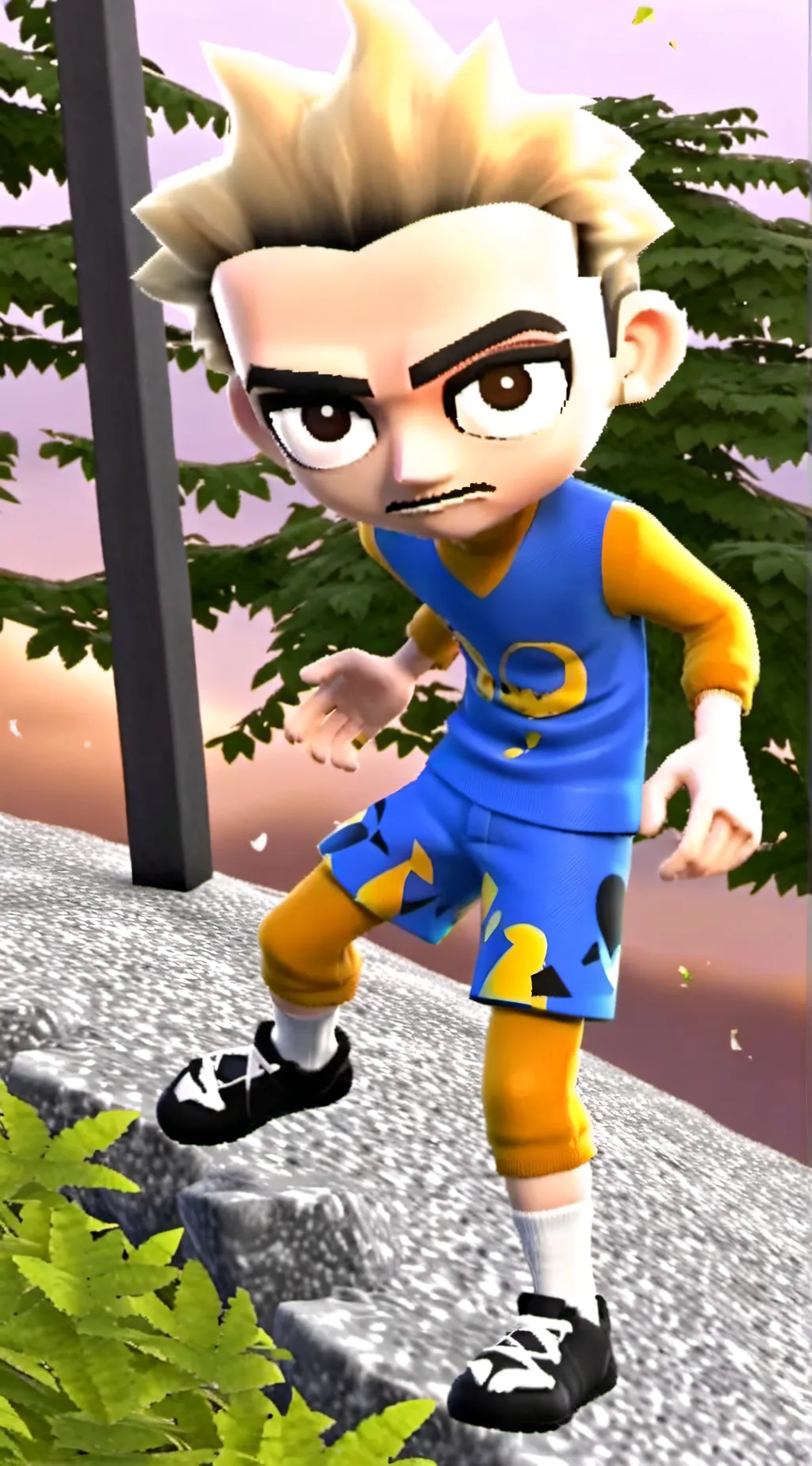 ai character: WAZZA man background