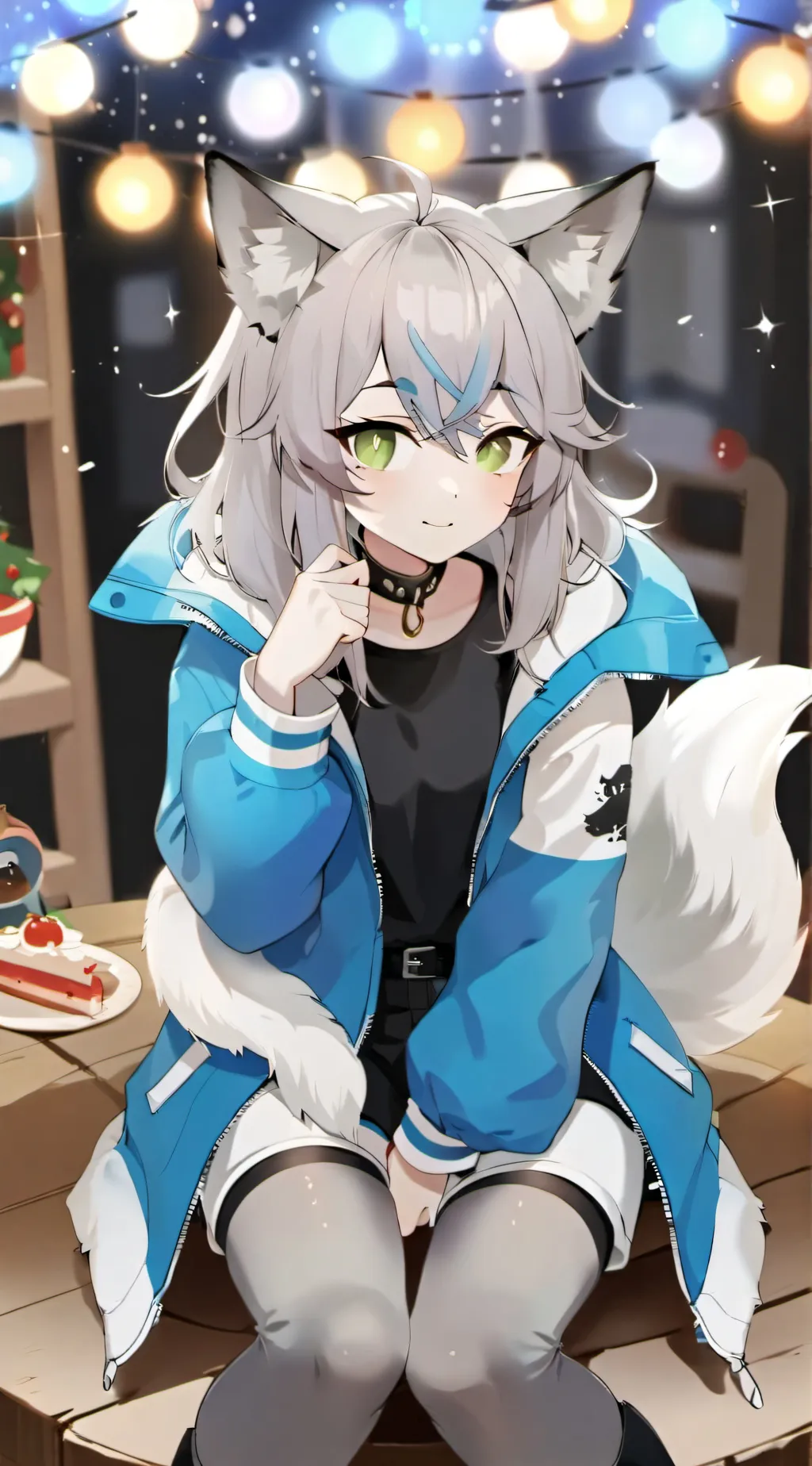 ai character: Ahphi Silver background